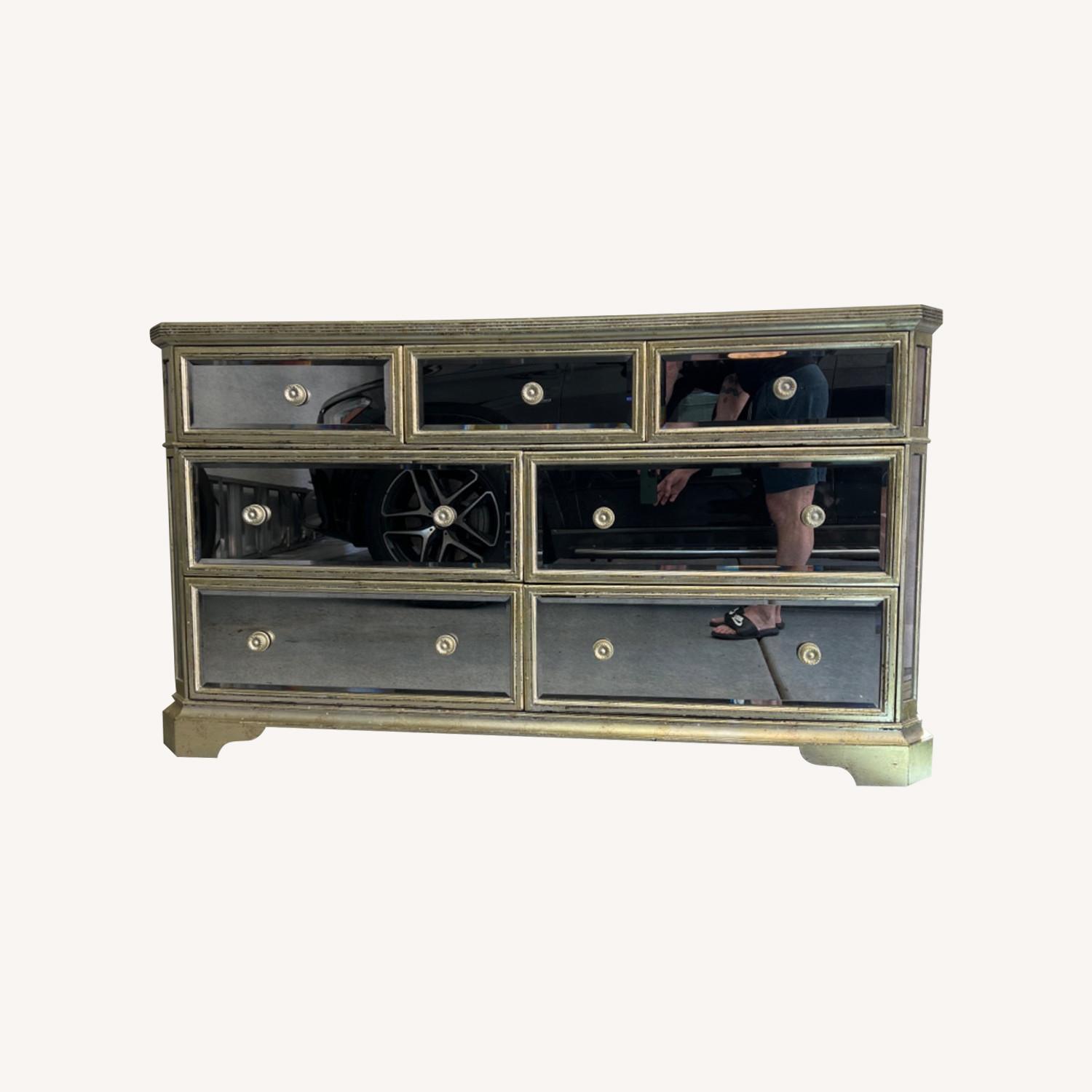 Z Gallerie Mirrored Borghese Dresser - image-0