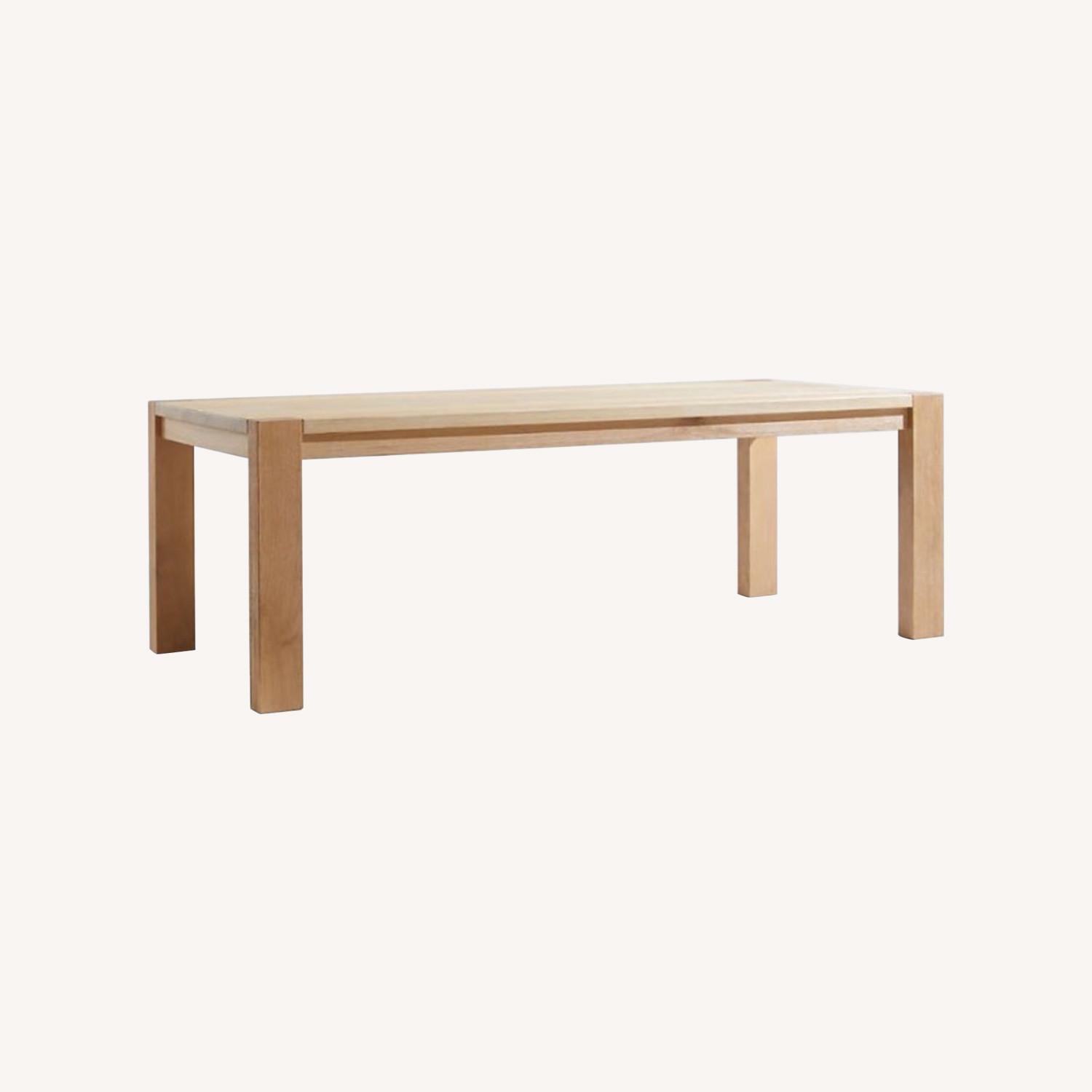Crate & Barrel Terra 90 White Oak Dining Table - image-0