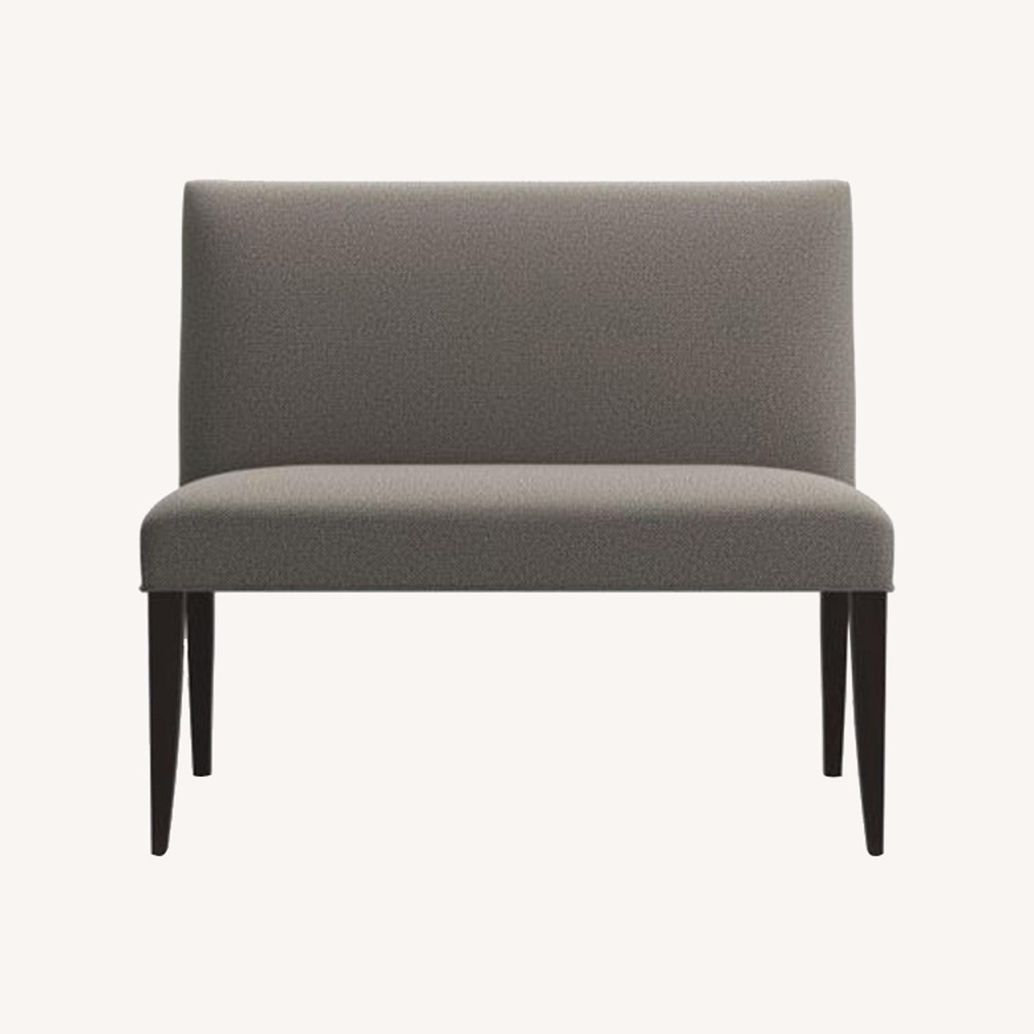 Crate & Barrel Tobias Gravel Miles Banquette - image-0