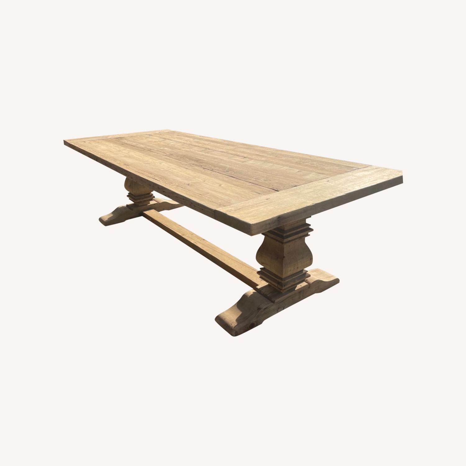 9ft Solid Wood Dining Table - image-0