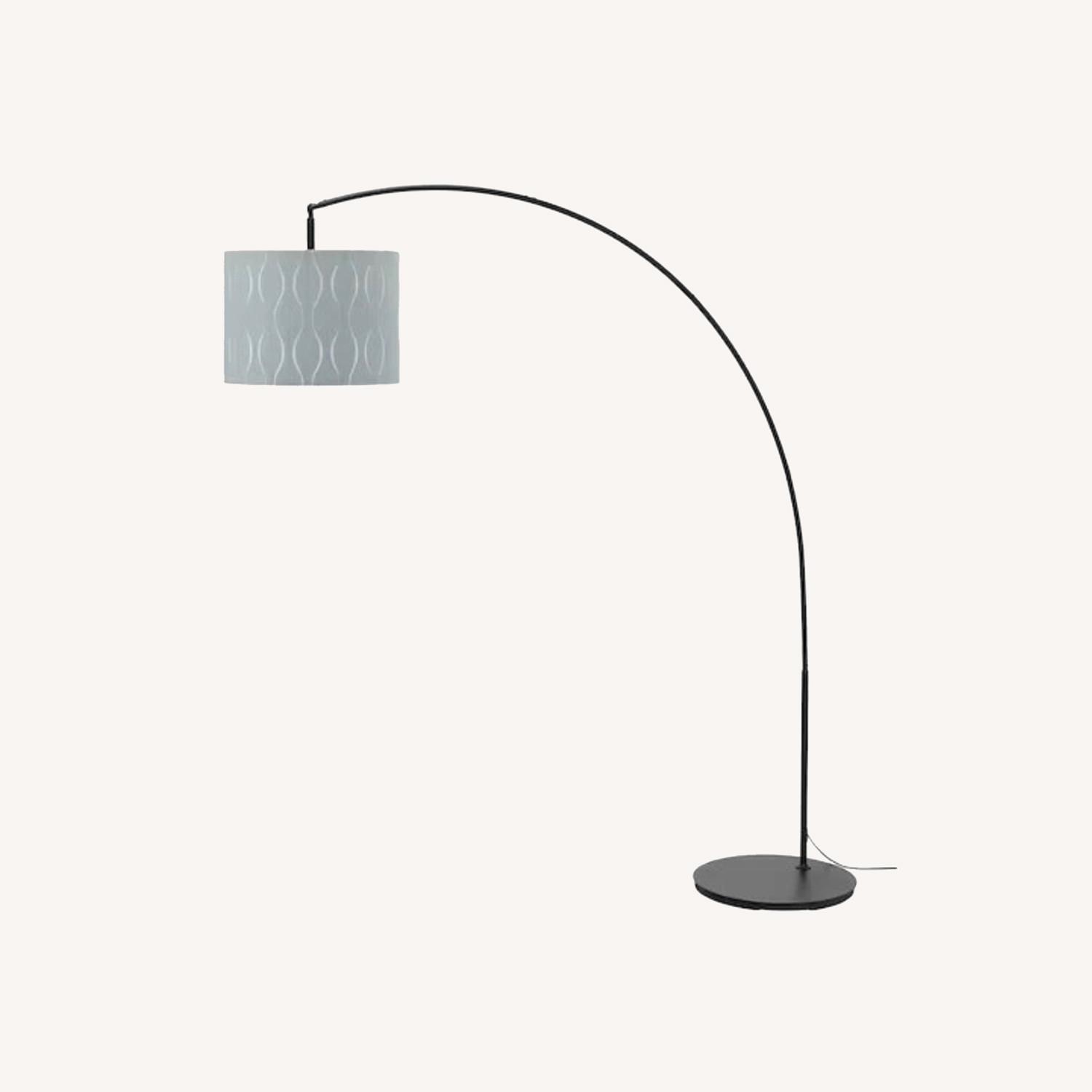 IKEA LOKNAS / SKAFTET Floor Lamp, Arched, Blue - image-0