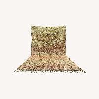 Moroccan Vintage Rug High Pile Pink Wool