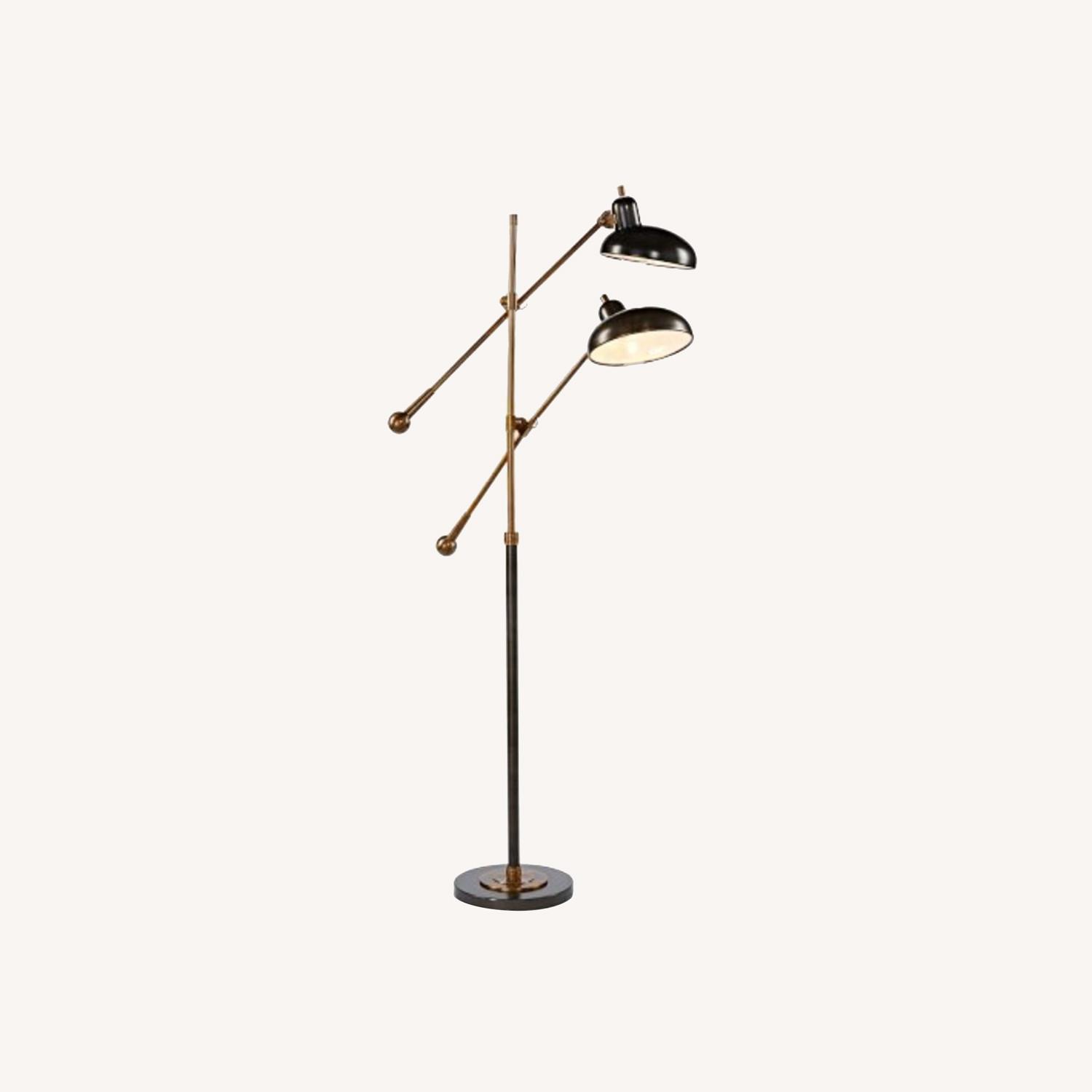 Rejuvenation Bruno Double-Arm Floor Lamp - image-0