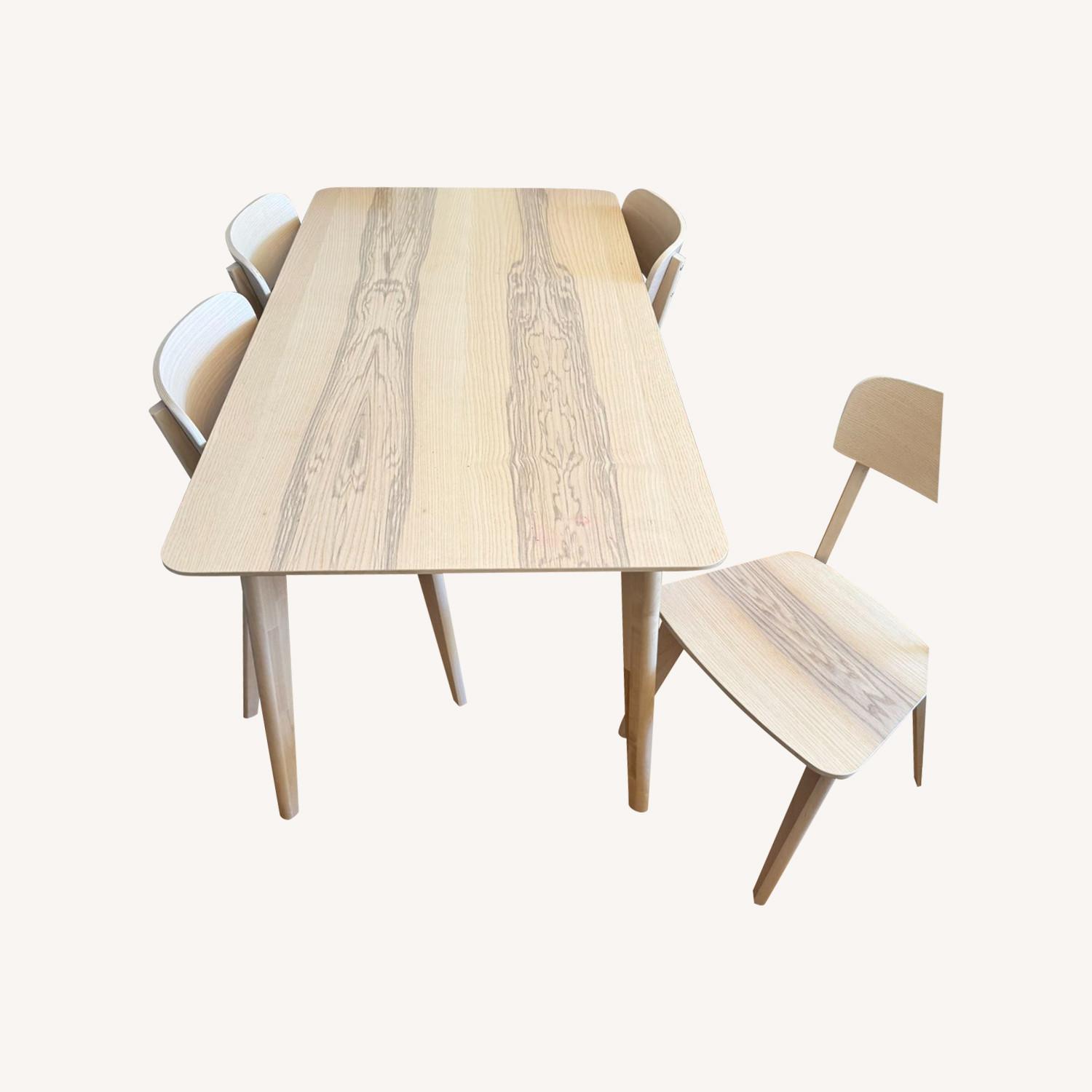 IKEA LISABO Table and 4 Chairs Set - AptDeco