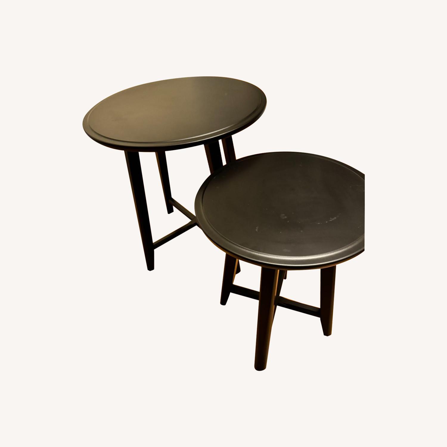 IKEA KRAGSTA Nesting Tables Set of 2 Black - image-0