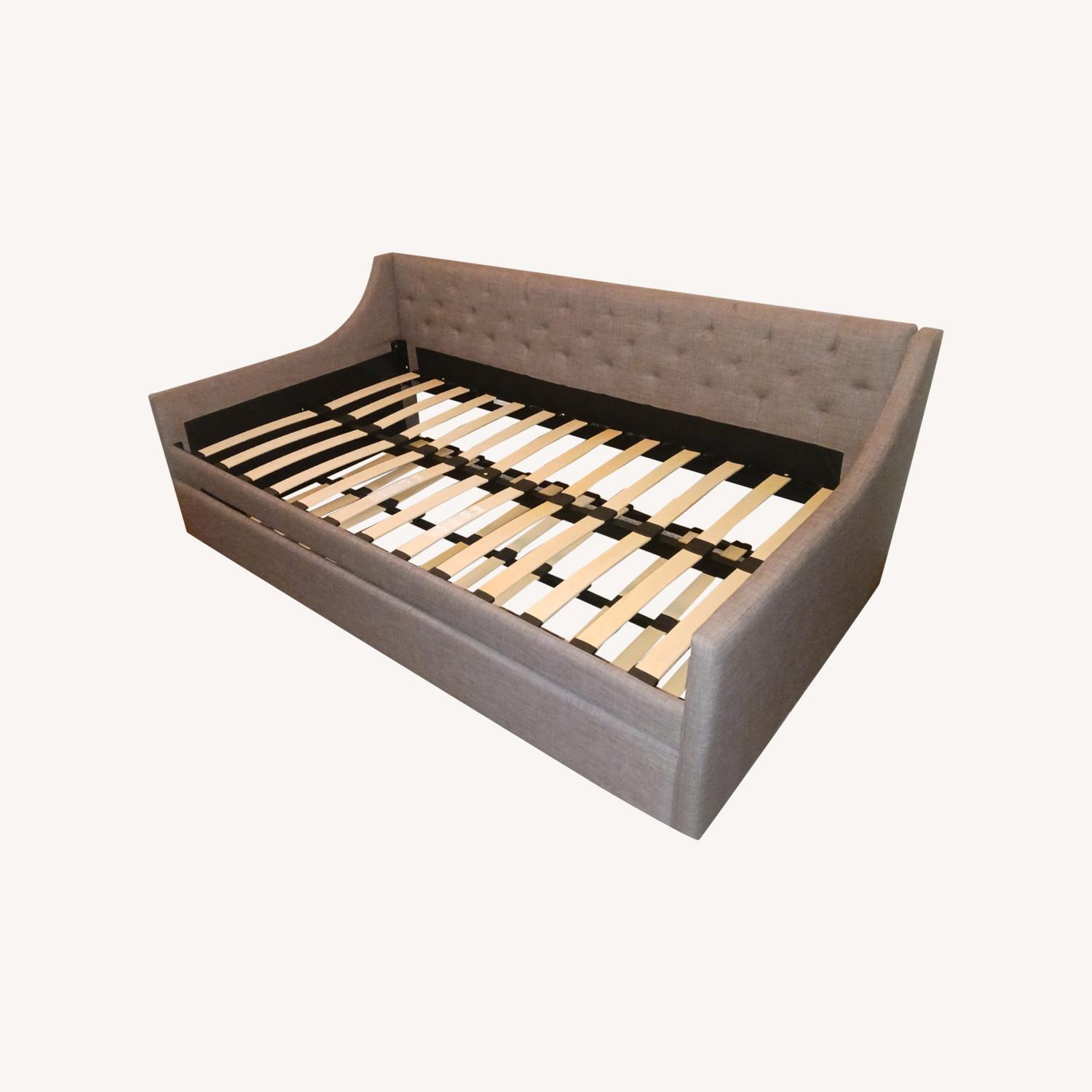 Dorel Home Products Grey Fabric Daybed with Trundle Bed - image-0