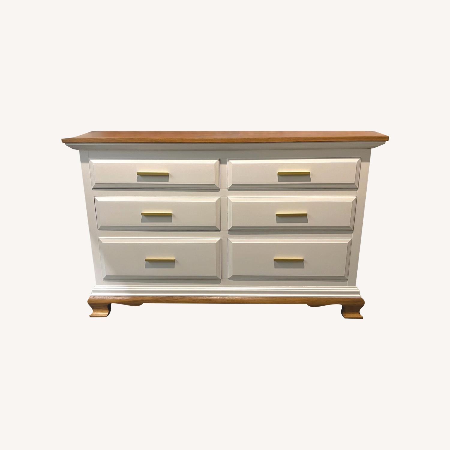 Large White Wood Dresser - image-3