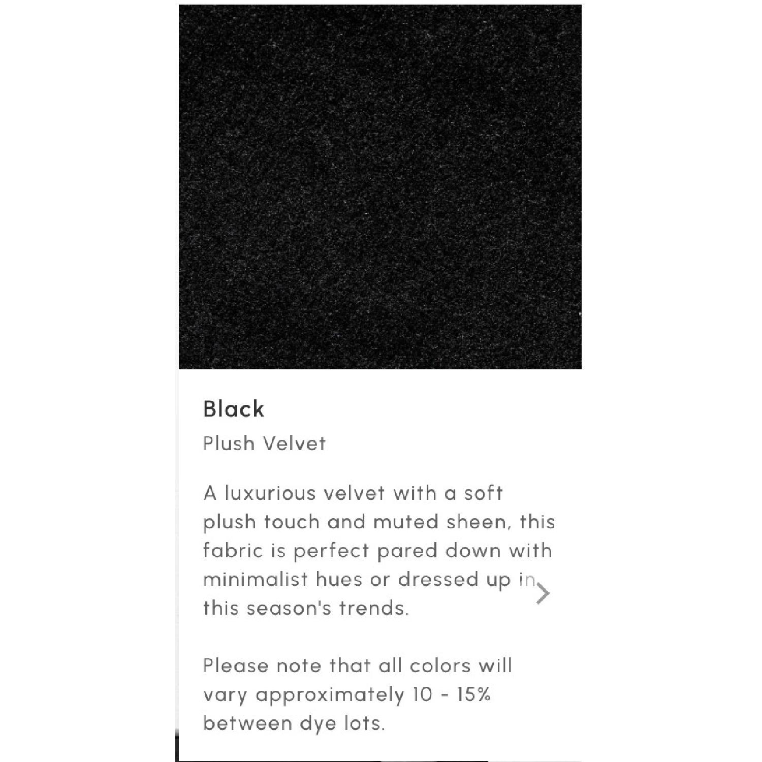Rove Concepts Arya Deep Black Velvet 3-Piece Sofa - image-5