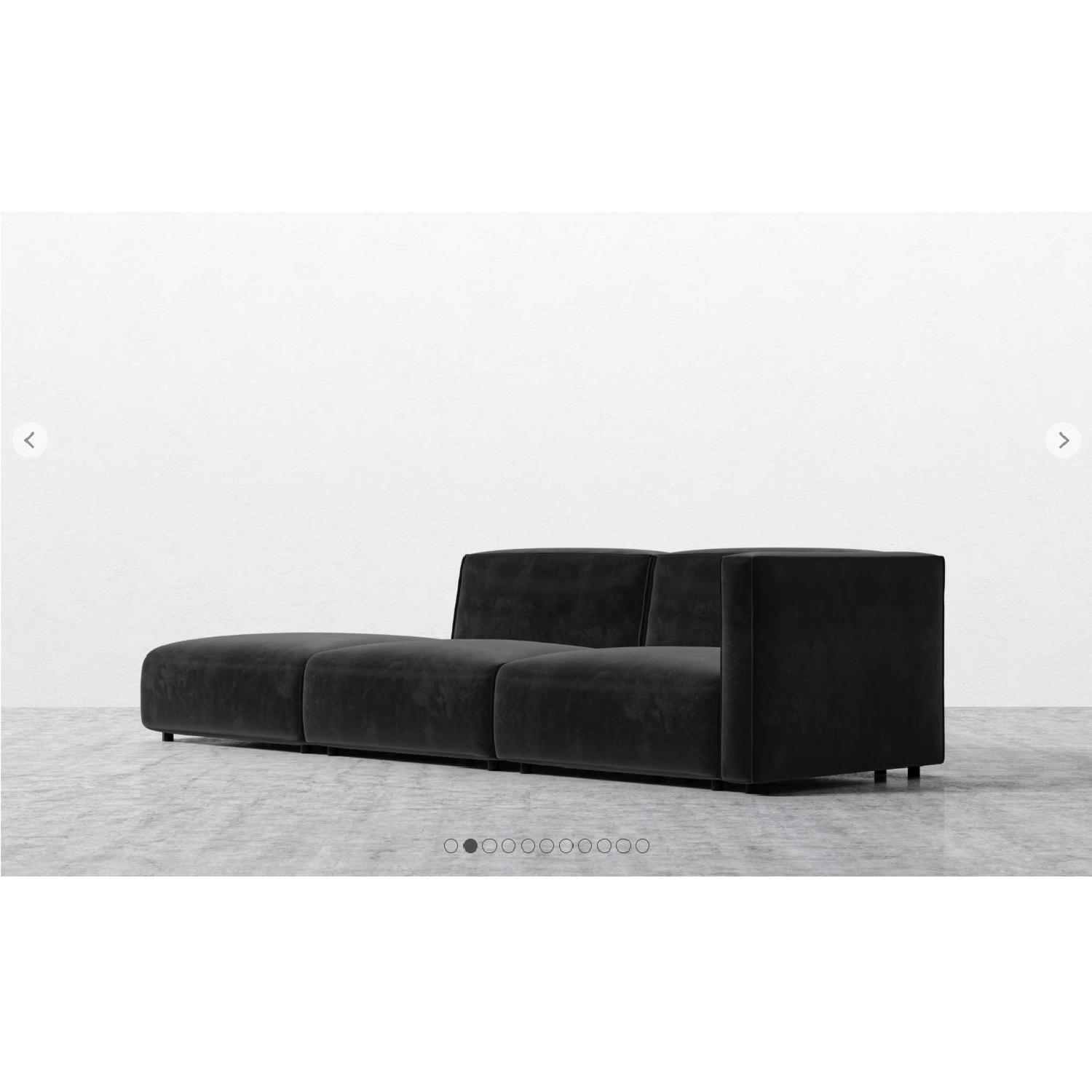 Rove Concepts Arya Deep Black Velvet 3-Piece Sofa - image-10