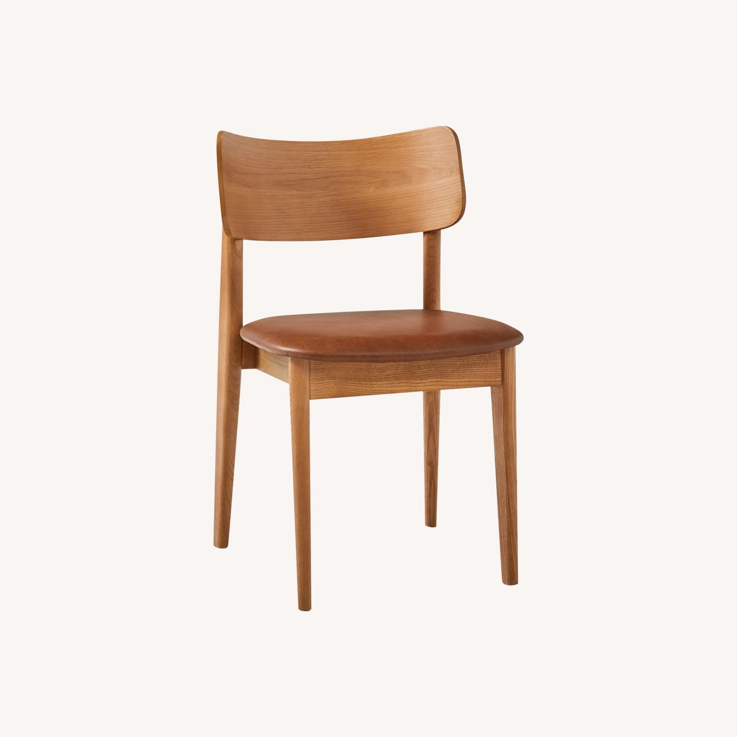 West Elm Lalia Leather Dining Chair - image-0
