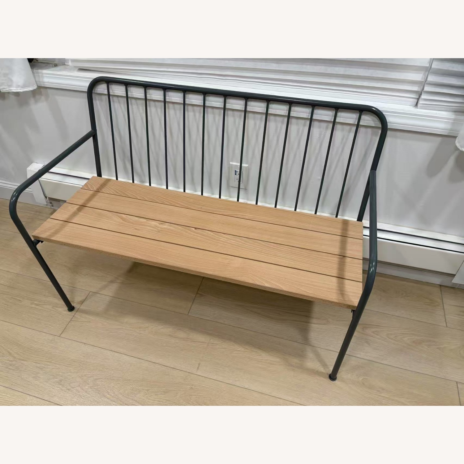 IKEA Outdoor Metal Loveseat Chair Bench - image-0