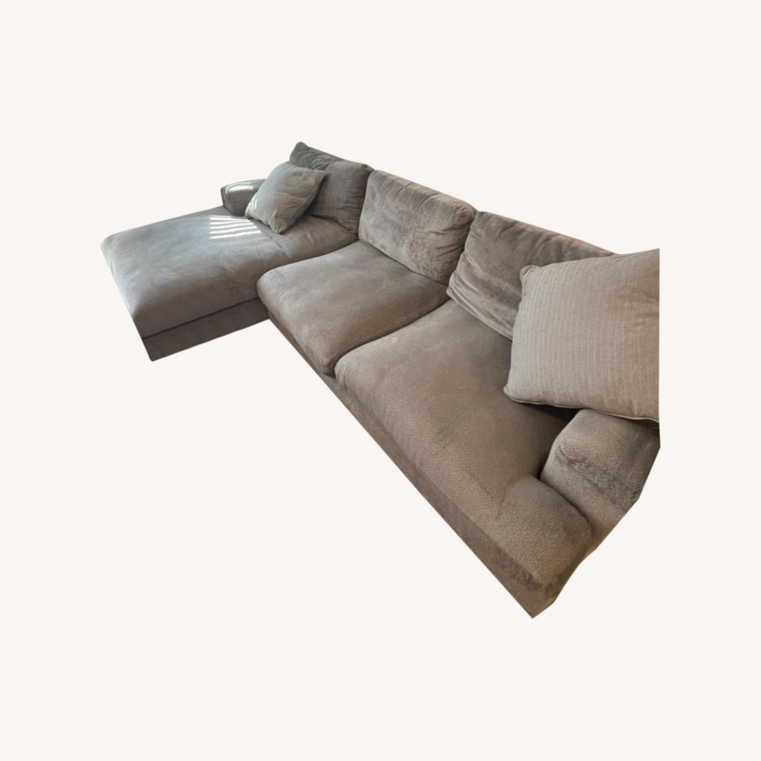 Gray Two-Piece Sectional with Chaise - image-0