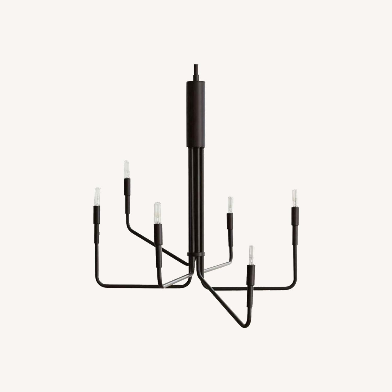 Crate & Barrel Clive 6-arm Bronze Chandelier - image-0