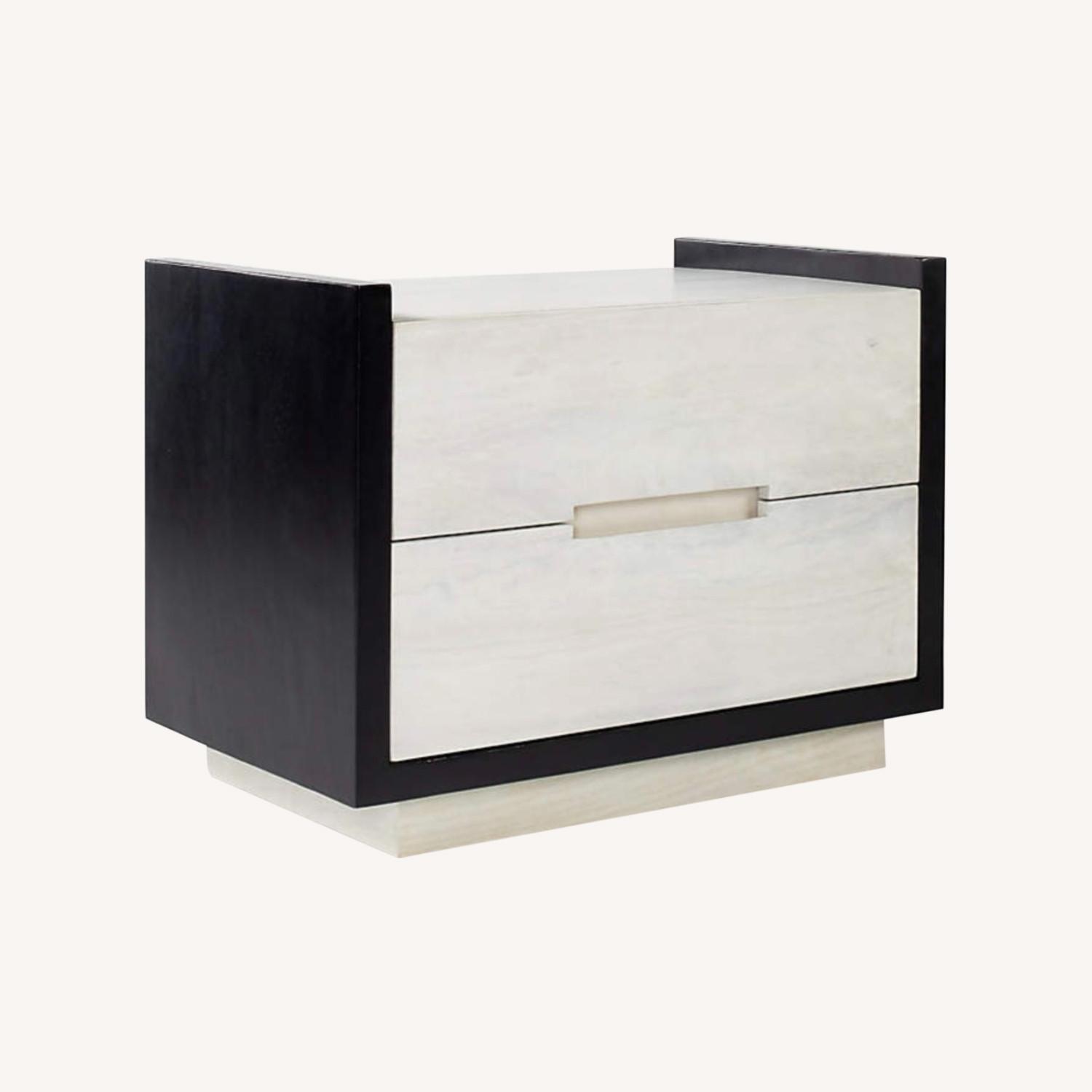 CB2 Beaufort 2-Drawwer Whitewash Nightstands - image-0