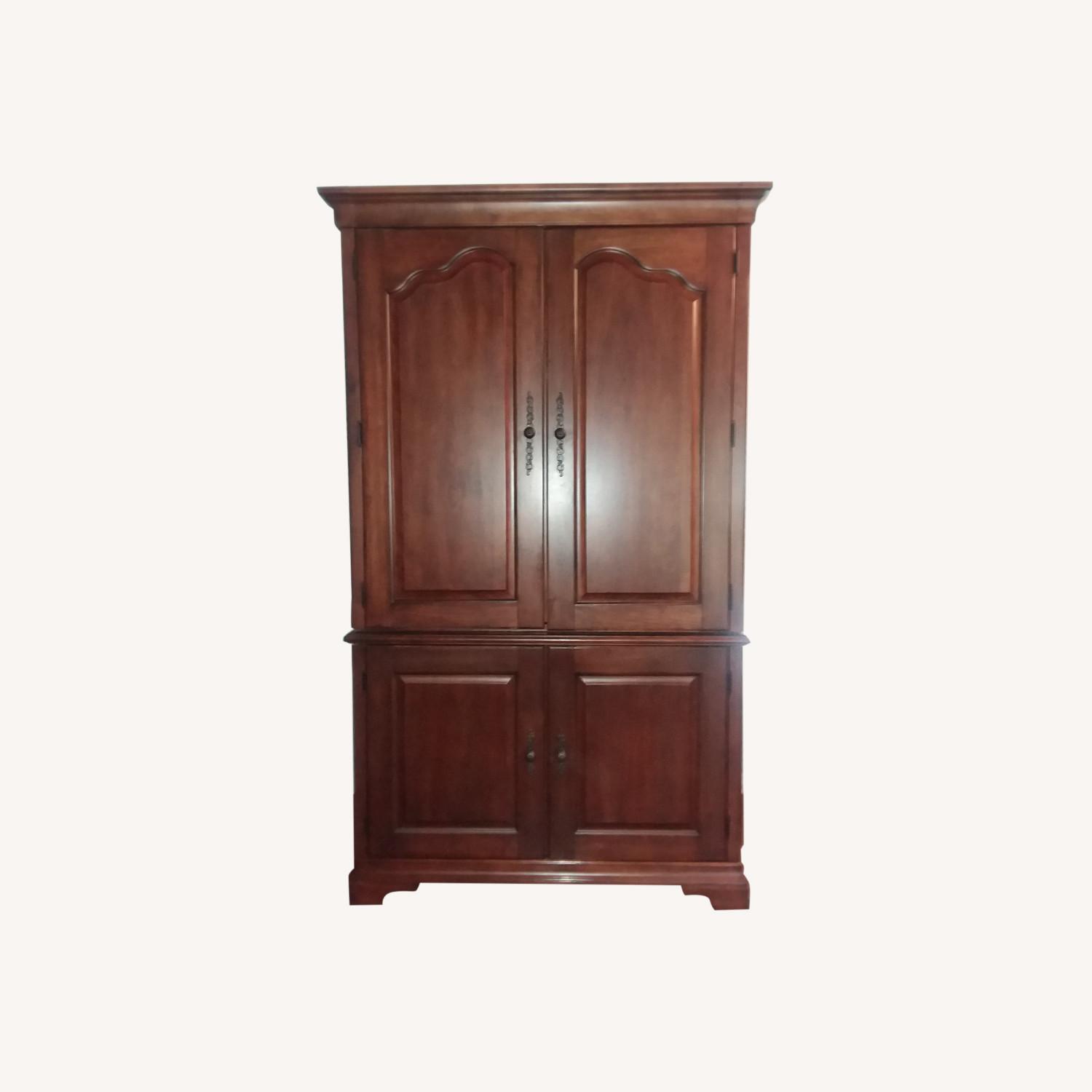 Havertys Functional Computer Armoire - image-0