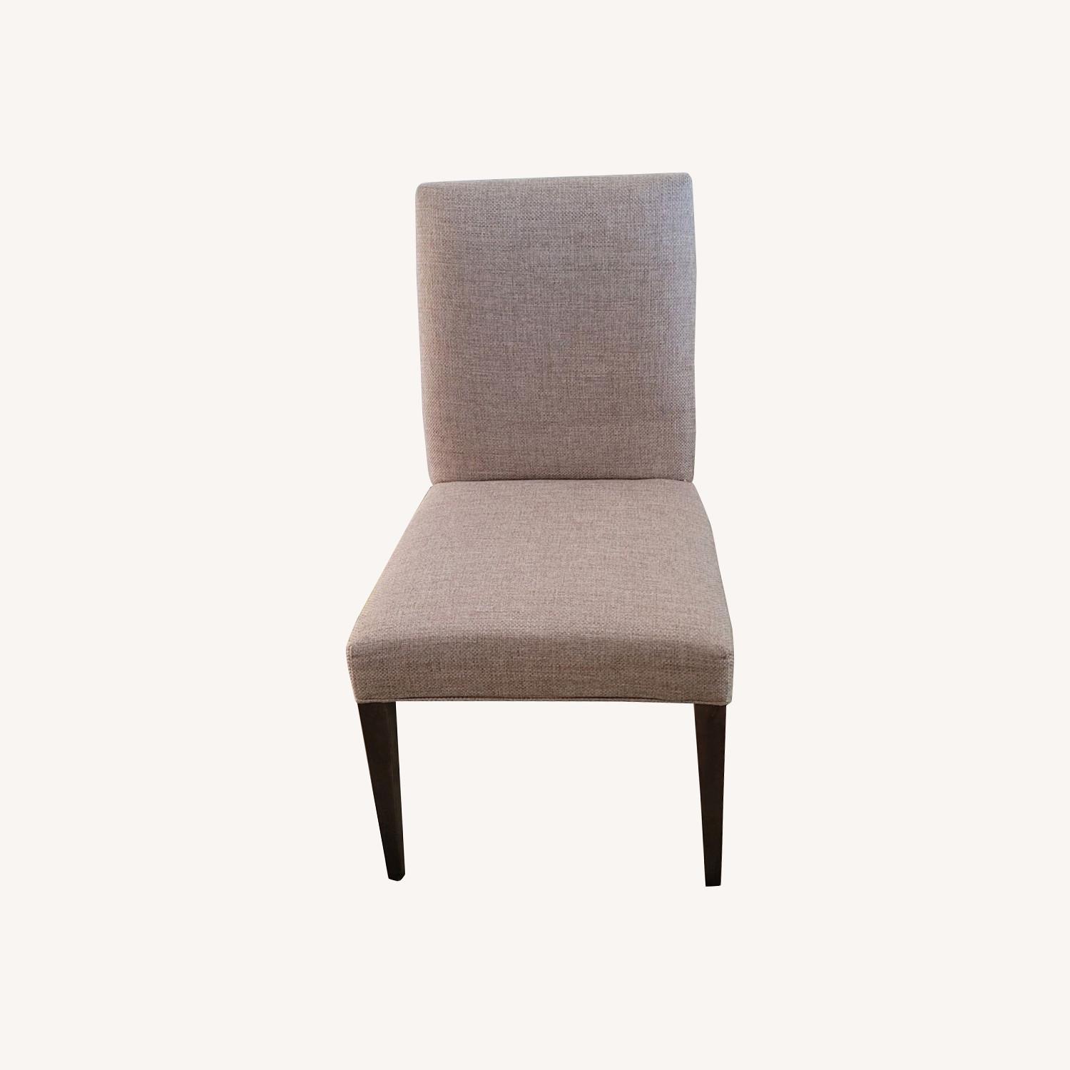 Crate & Barrel Miles Upholstered Dining Chairs - image-0
