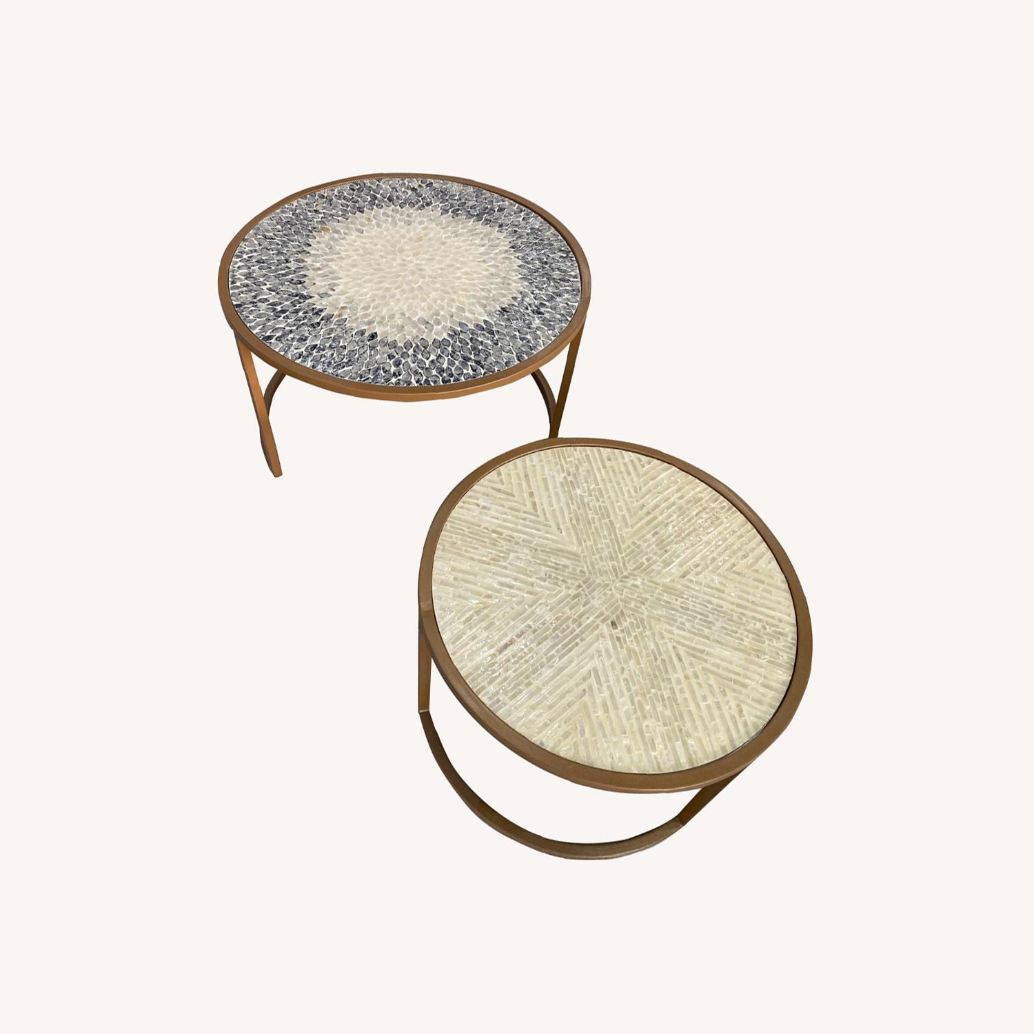 Nesting Circular Coffee Tables - image-0