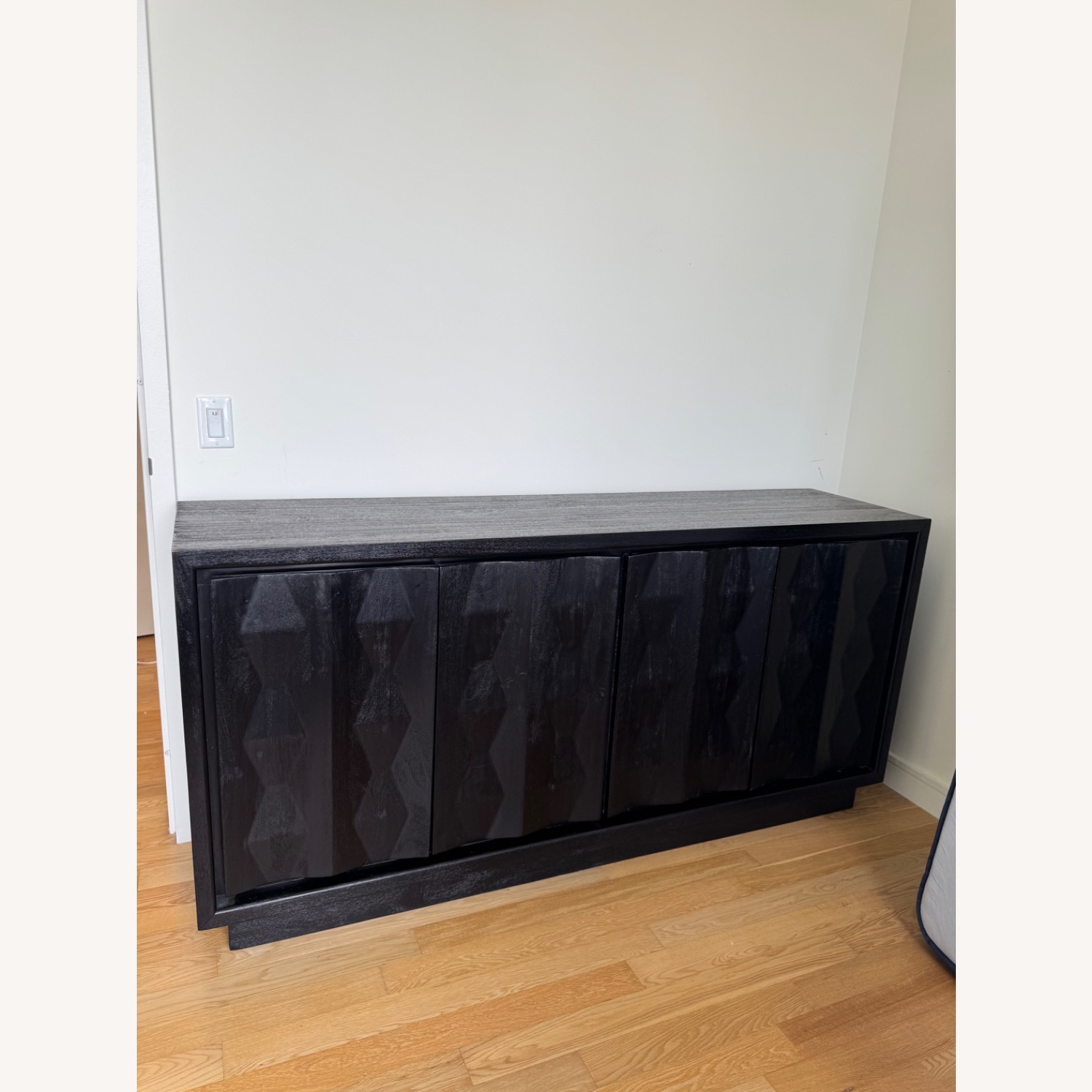 West Elm Carved Pattern Buffet Side Board Credenza - image-5
