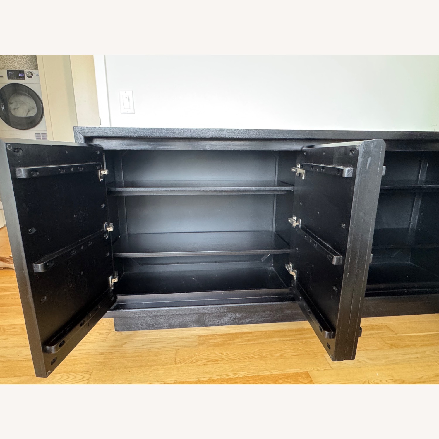 West Elm Carved Pattern Buffet Side Board Credenza - image-4