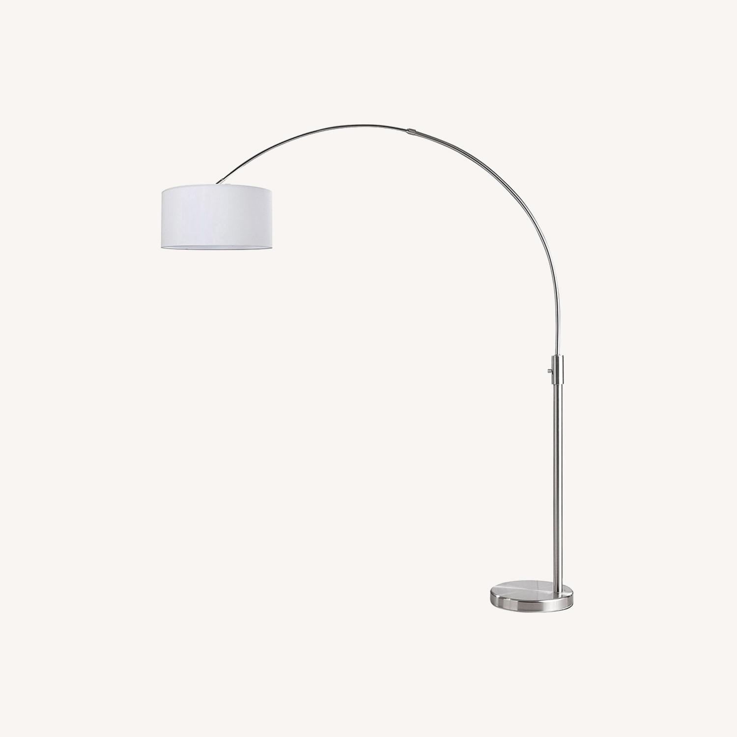 Overstock 82inch Retractable Arc Dimmable Floor Lamp - image-0