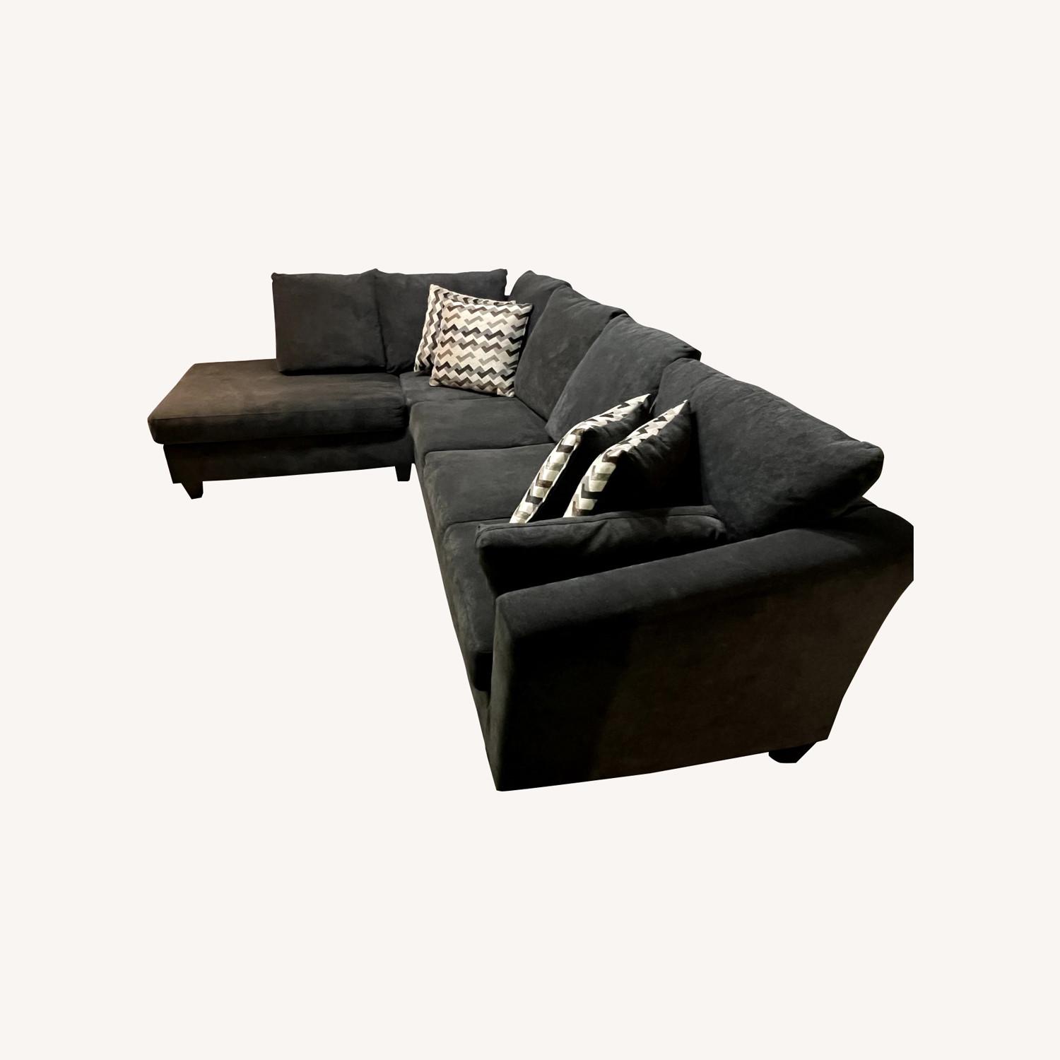 Bob's Virgo Charcoal 2 Piece Left Arm Facing Sectional - image-0
