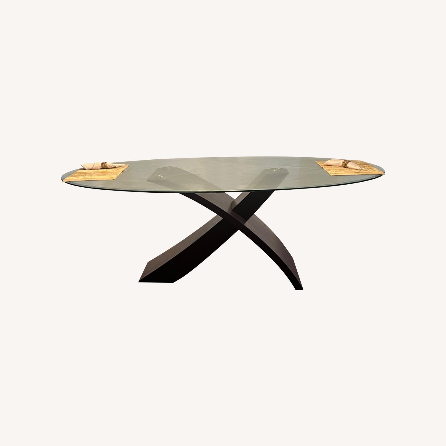 Artistic Glass Dining Table - image-0