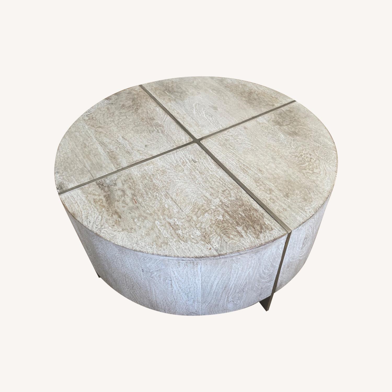 Z Gallerie Clifton Round Coffee Table AptDeco