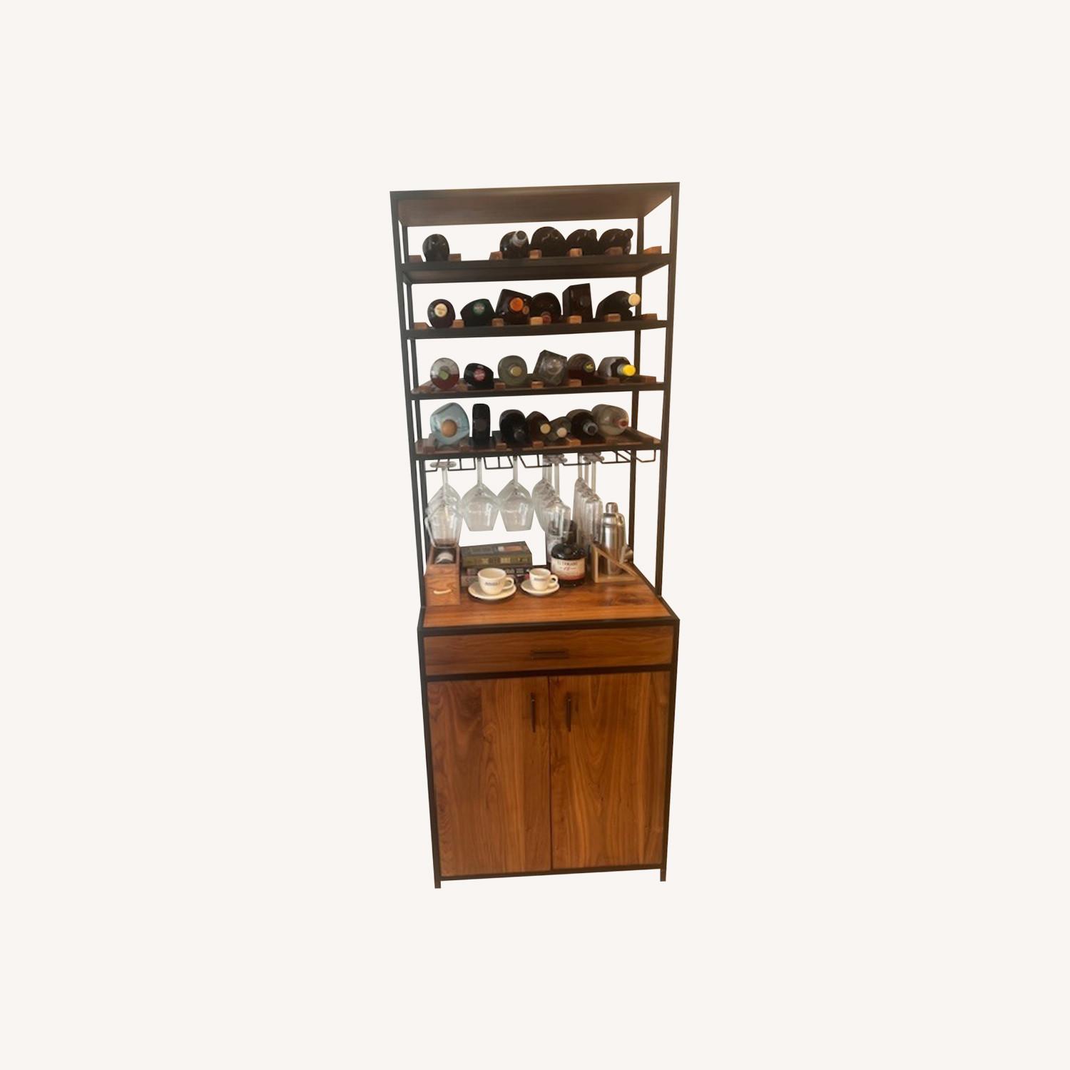 Crate & Barrel Wine and Liquor Cabinet - image-0