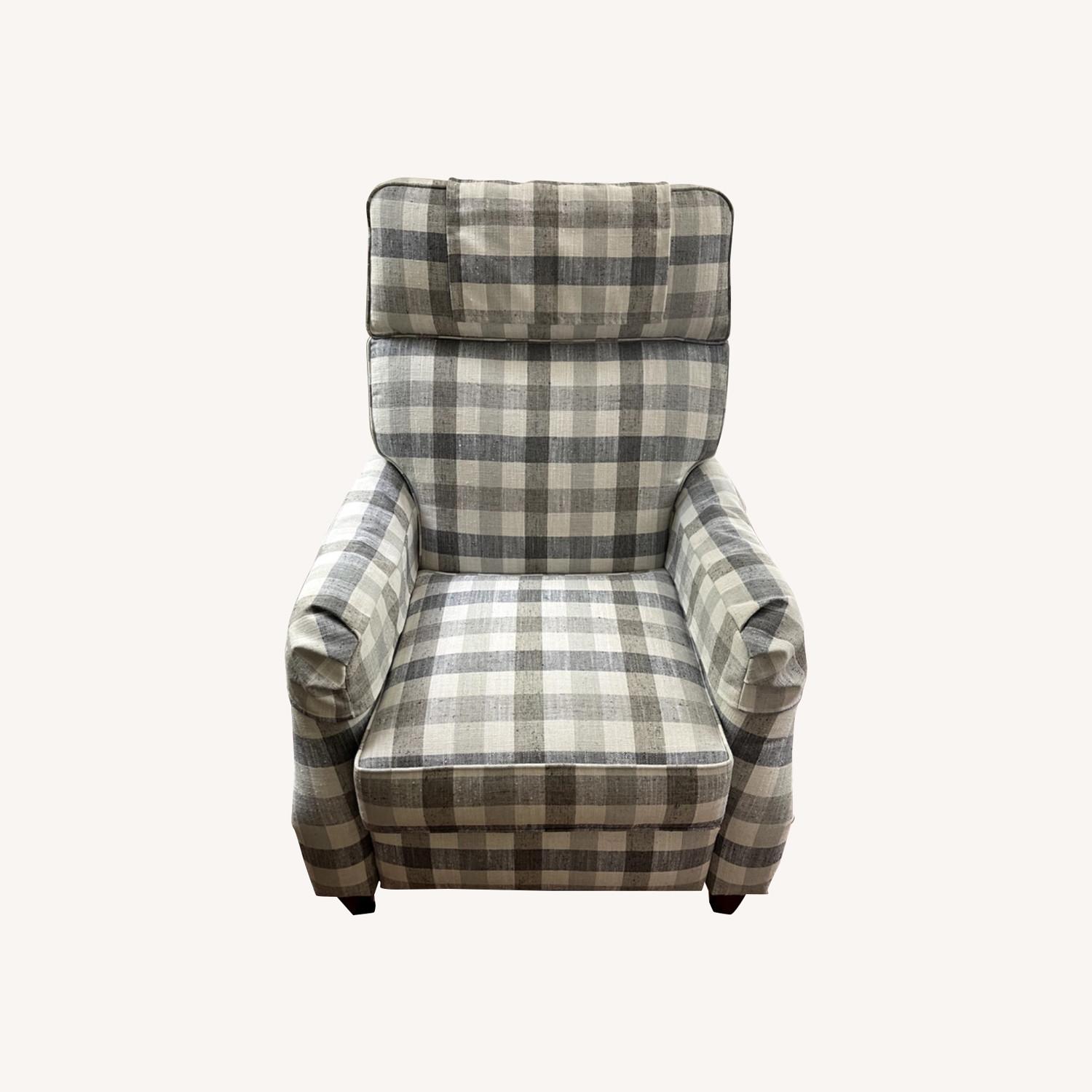 Ethan Allen Aiden Recliner Chair Artell Charcoal - image-0