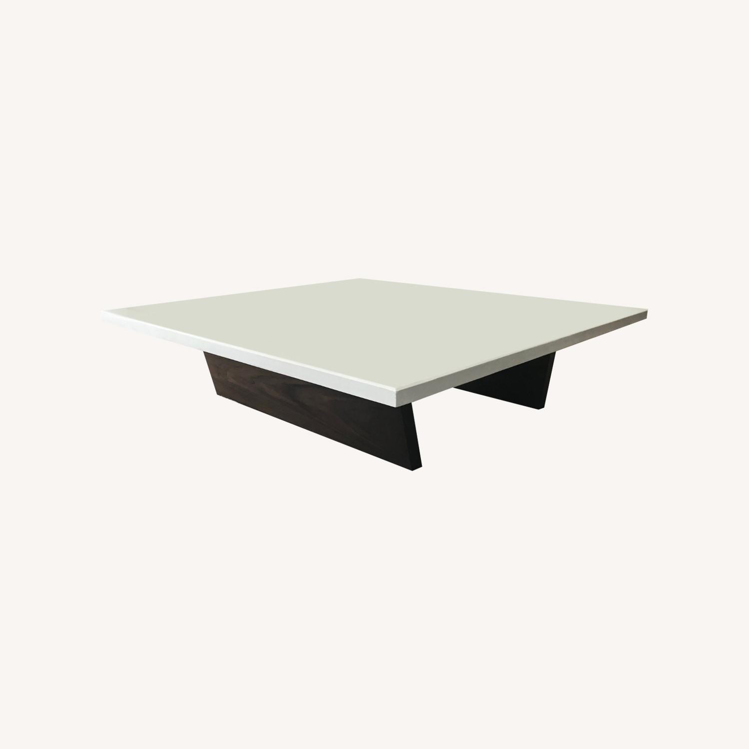 Concrete & Walnut Custom Coffee Table - image-0