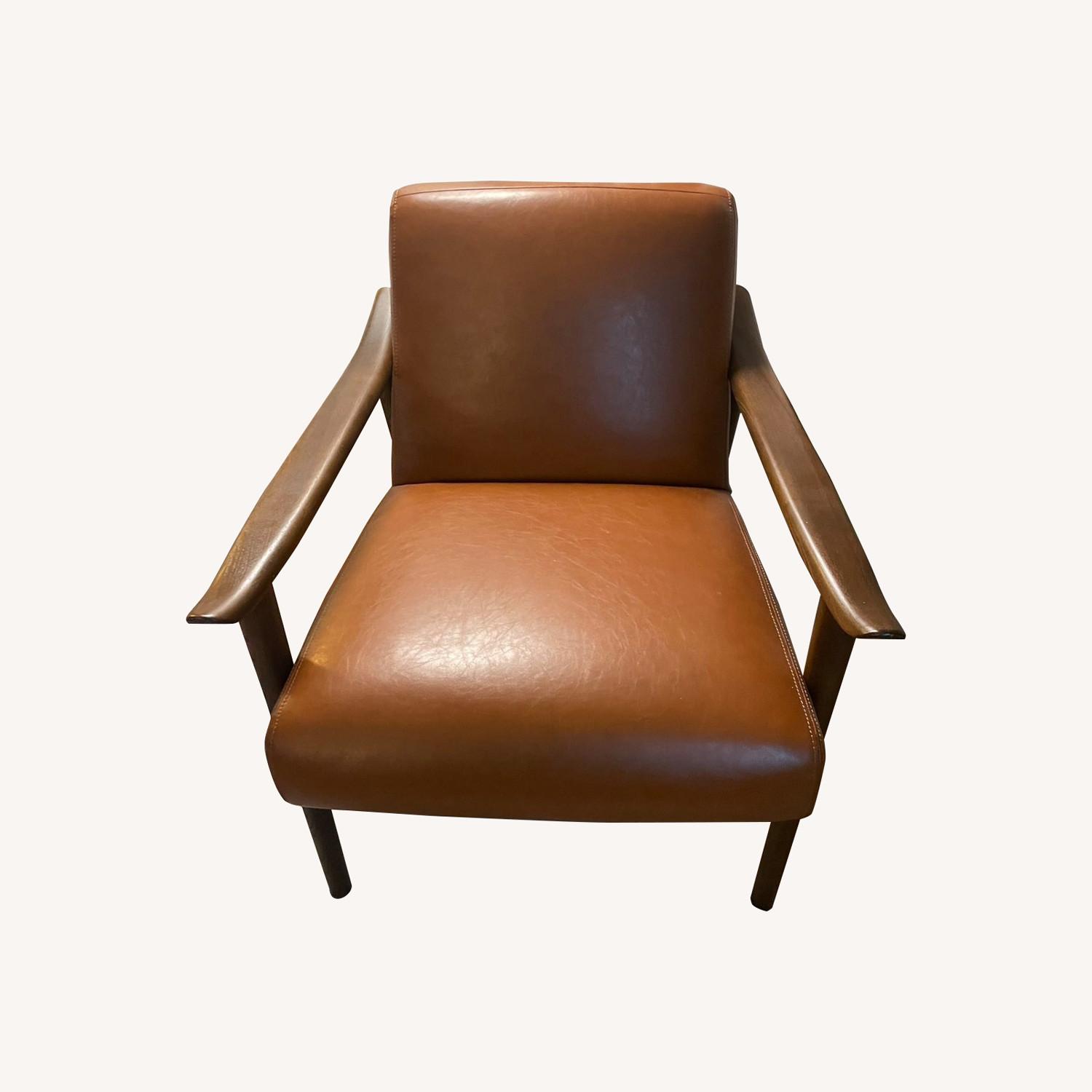 West Elm Mid Mid Century Modern Leather Chair West Elm Mid-Century