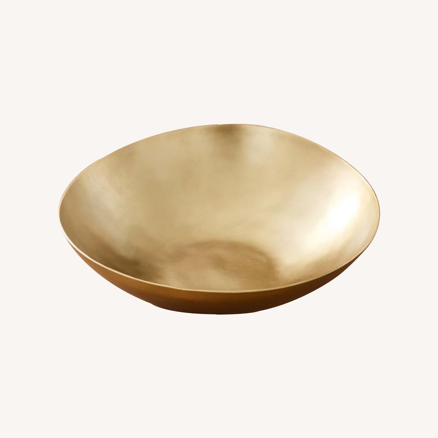 West Elm Gold Organic Metal Bowl - image-0