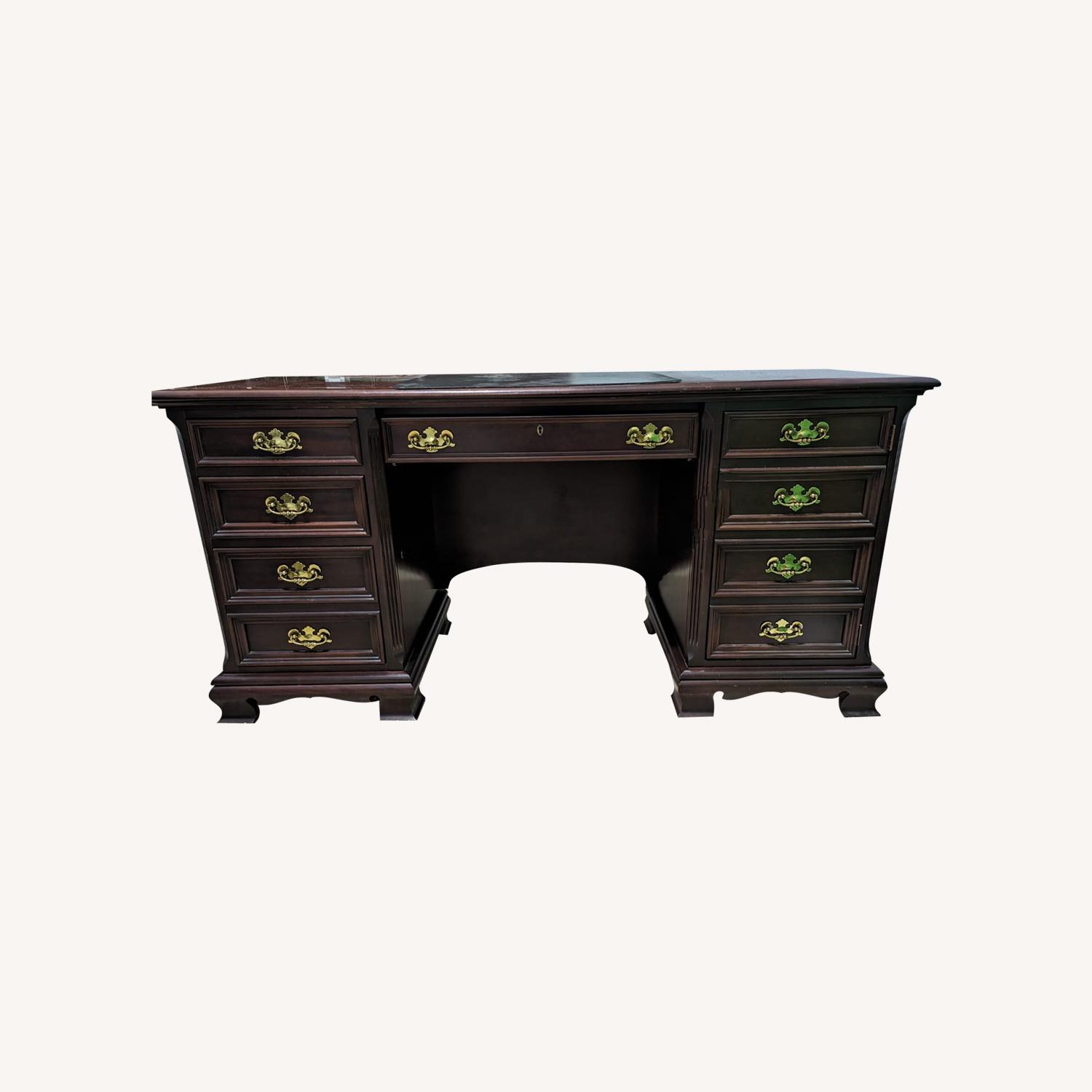 Vintage Executive Desk - image-0