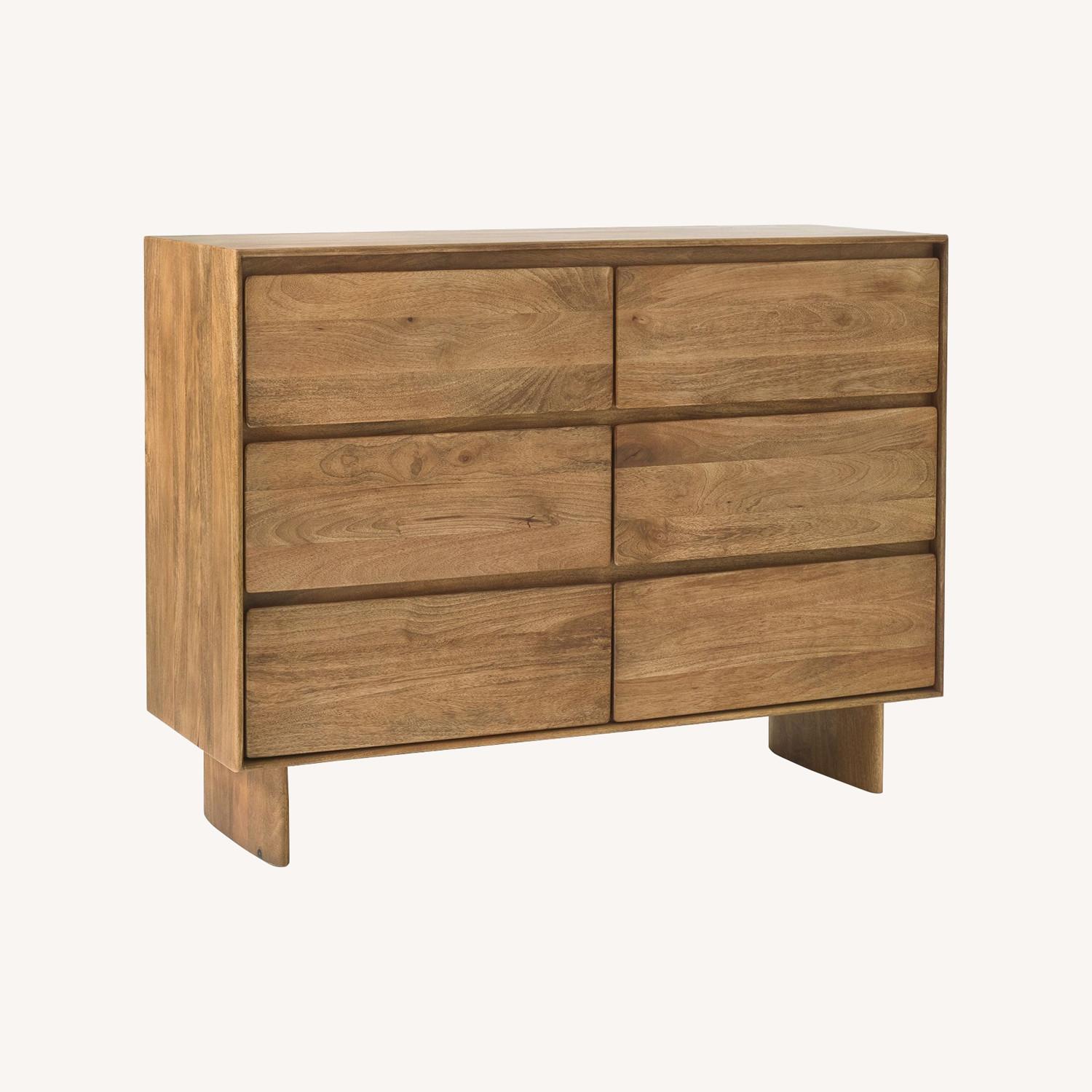 West Elm Anton Solid Wood Narrow 6-Drawer Dresser - image-0