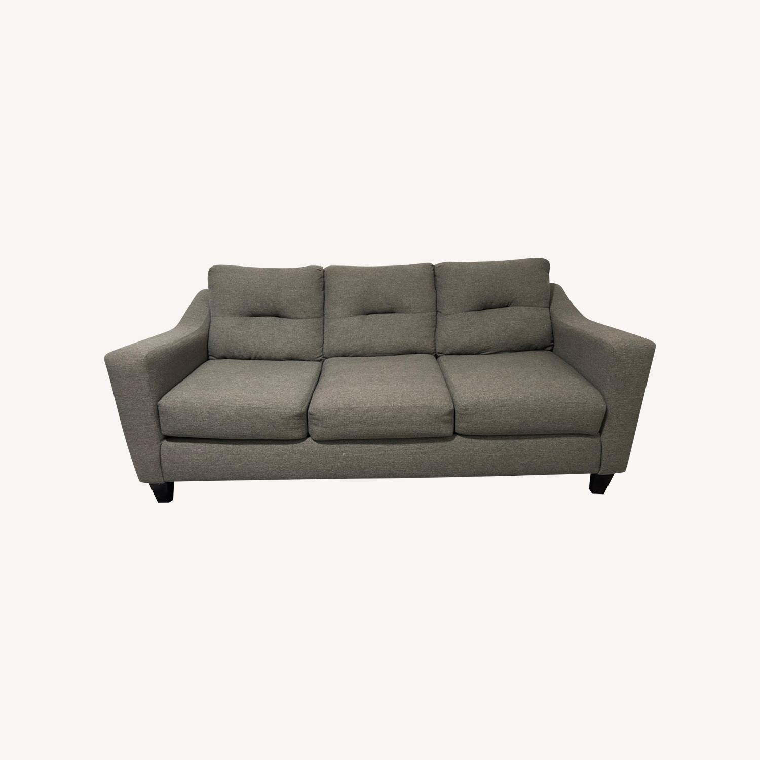 Jordan's Furniture Gray 3-Seat Sofa - image-0