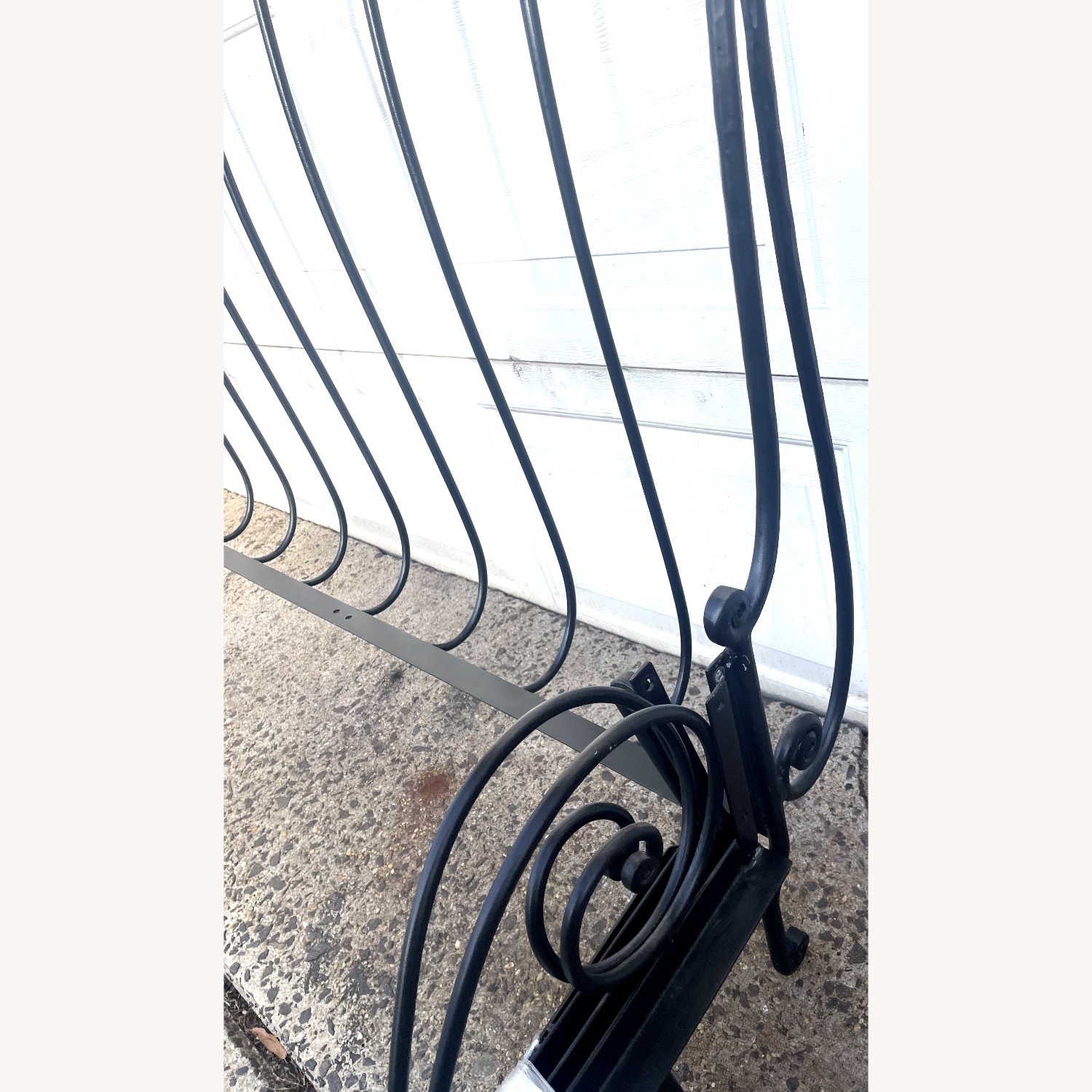 Forged Steel Queen Headboard Cast Wrought Iron 62" - image-2