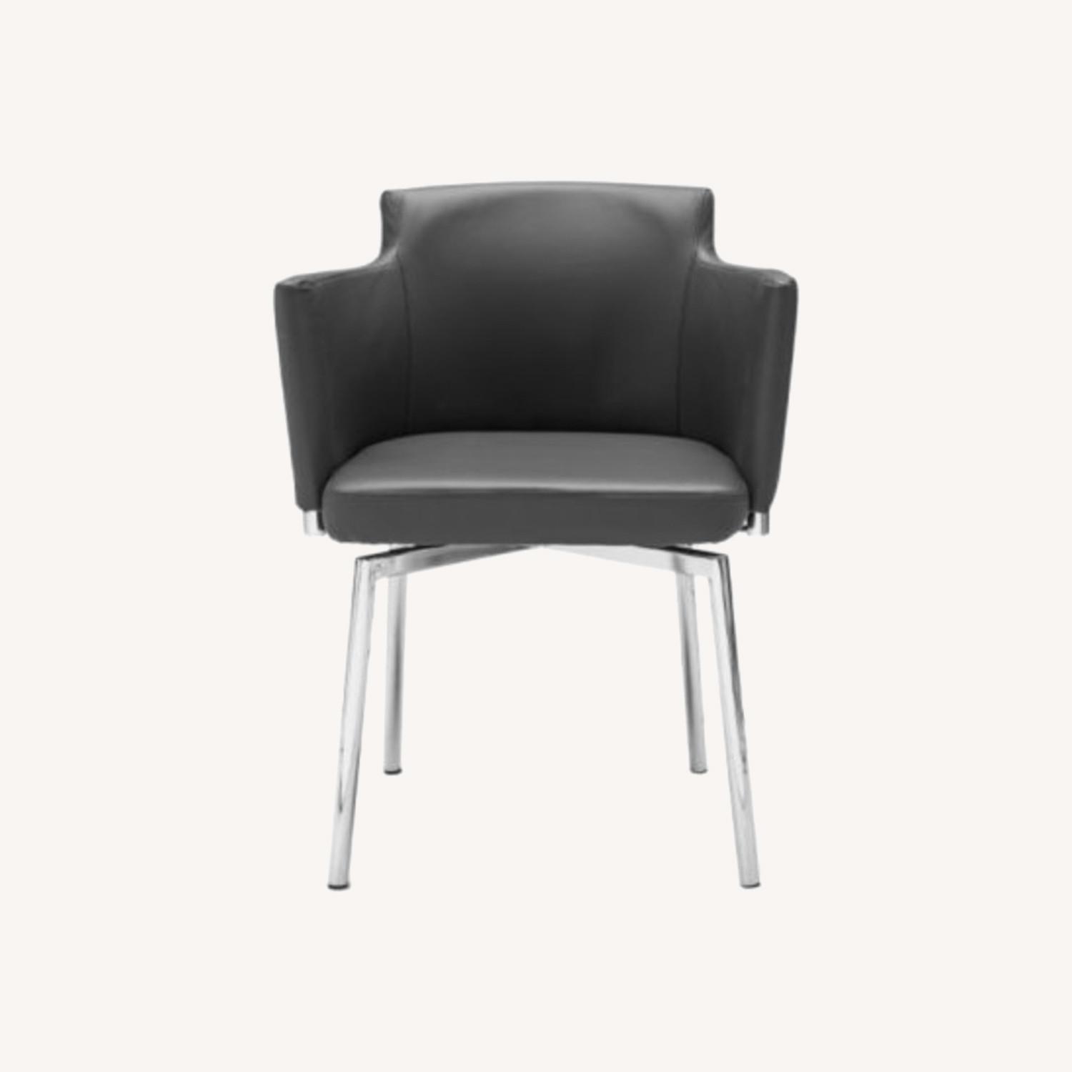 Modani Chair Modani Grey Accent Chair - AptDeco