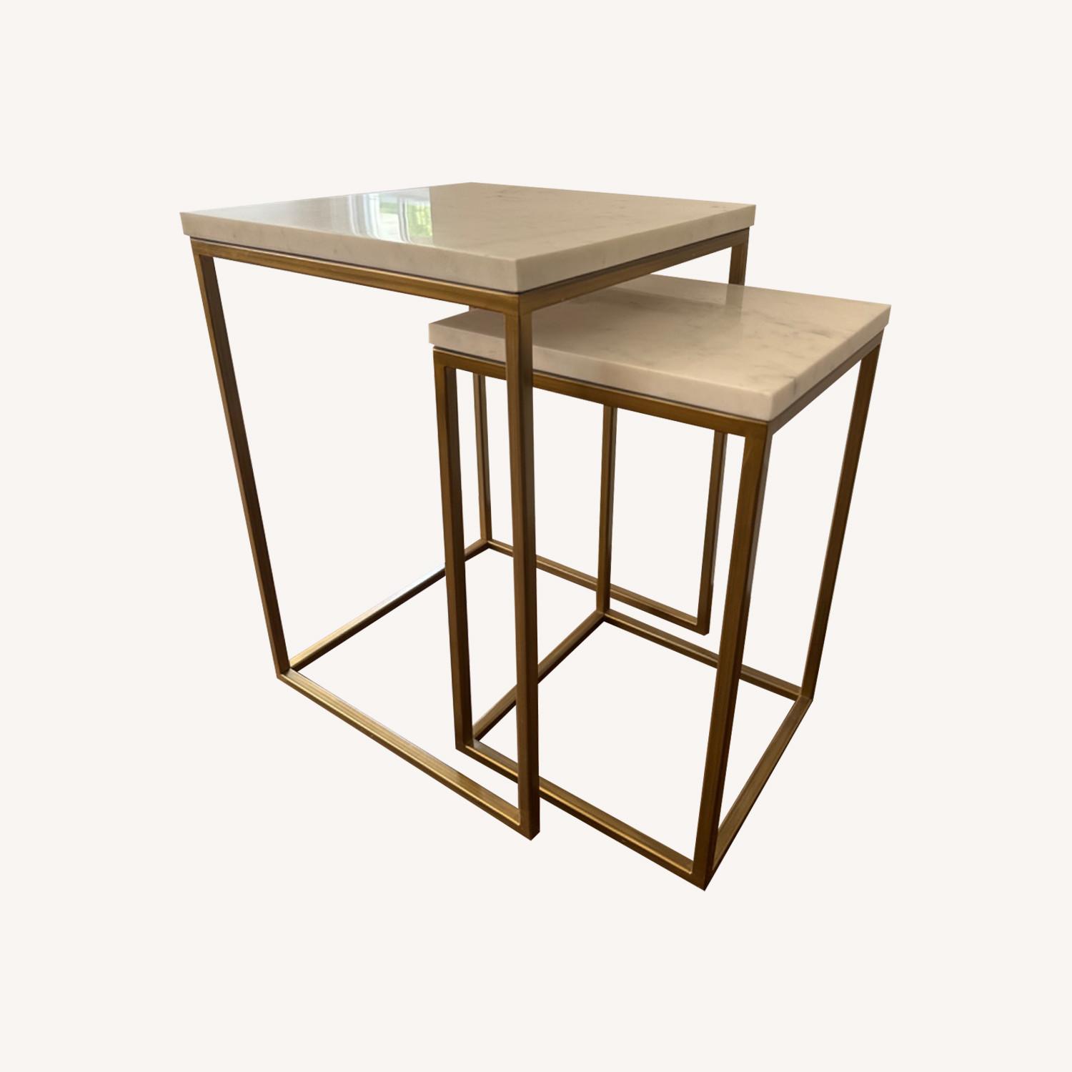 Restoration Hardware Nesting Square Table - image-0