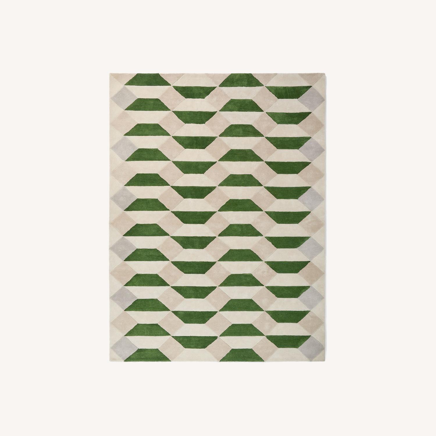 West Elm Faceted Tile Rug 10X14 - image-0
