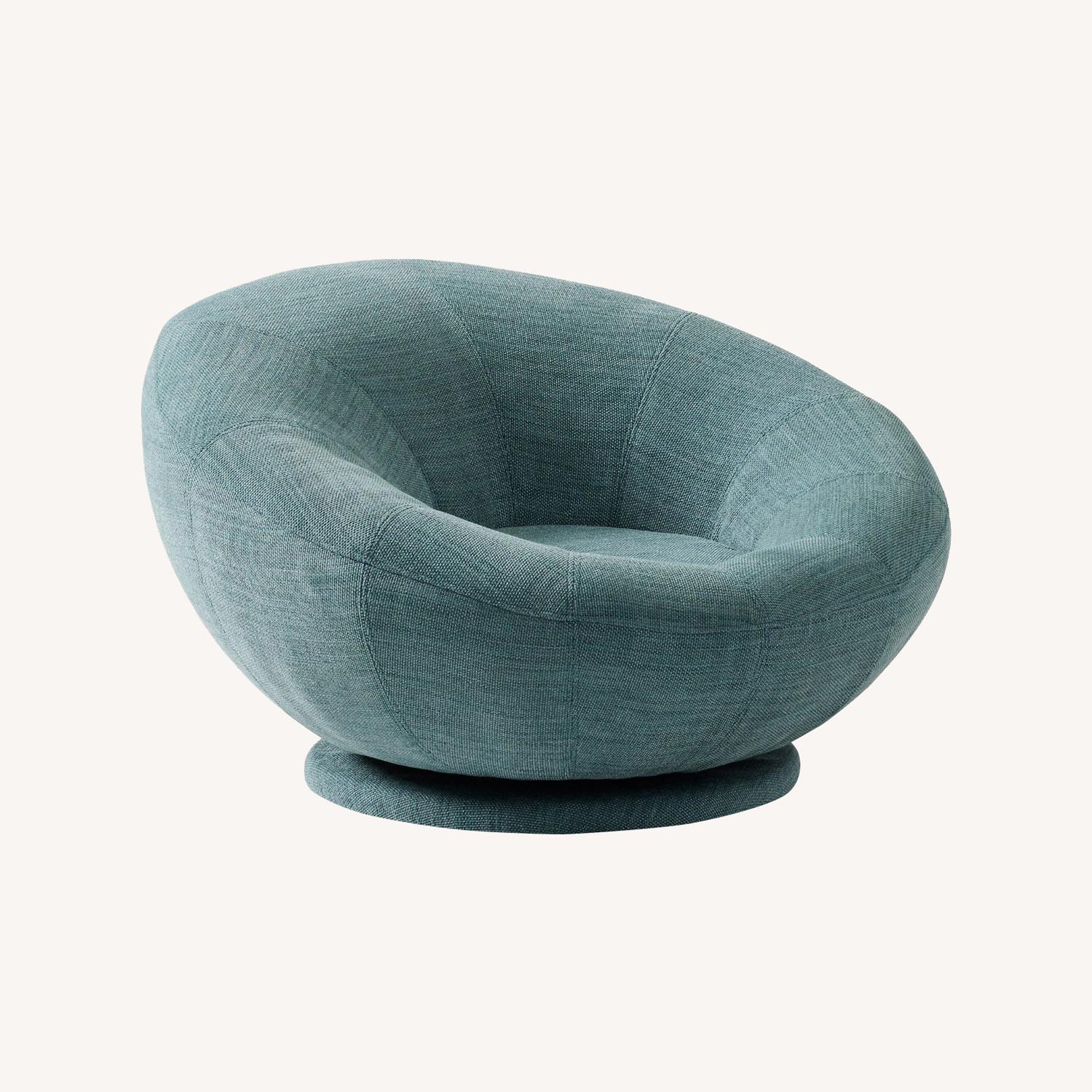West Elm Petite Groovy Swivel Chair - image-0
