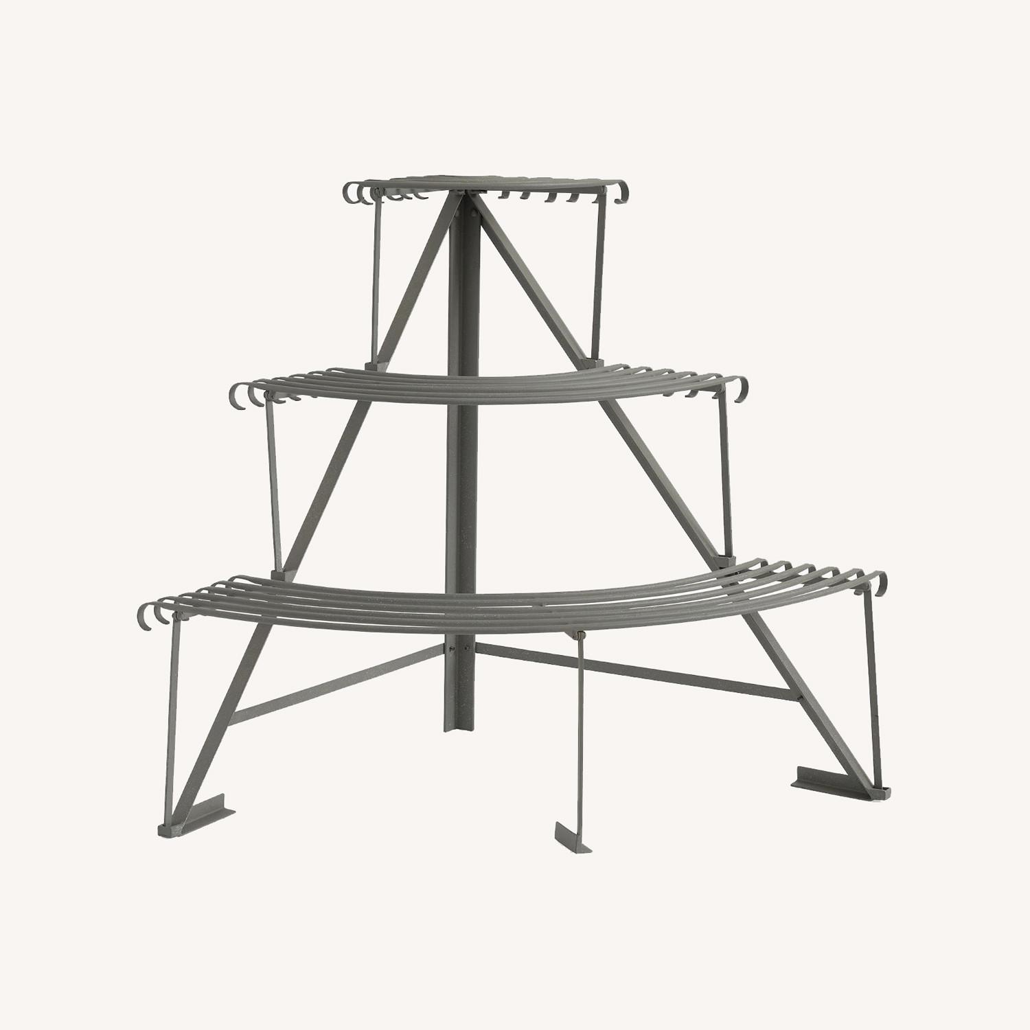 Pottery Barn Lyon Zinc Tiered Plant Etagere - image-0