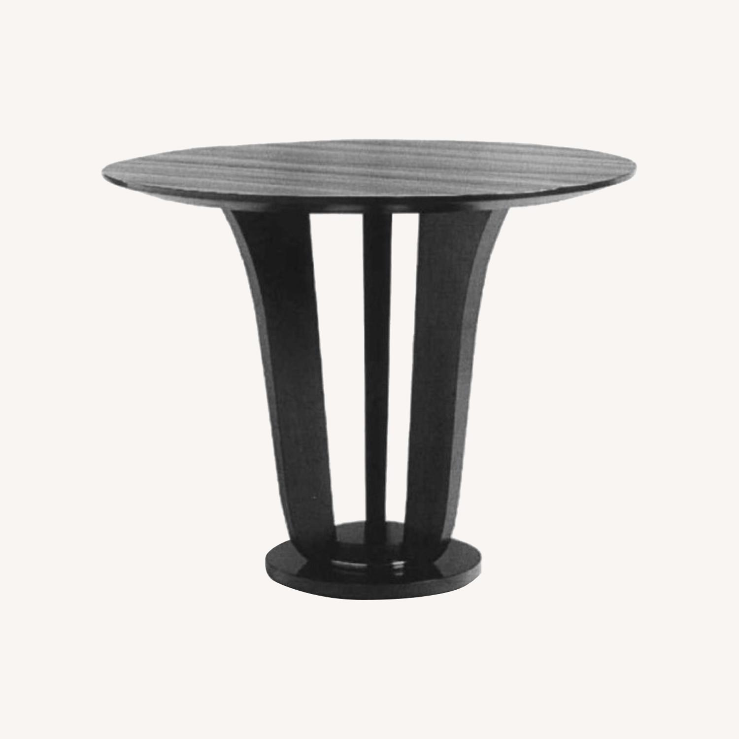 Barbara Barry by Baker Mahagony Round End Table - AptDeco