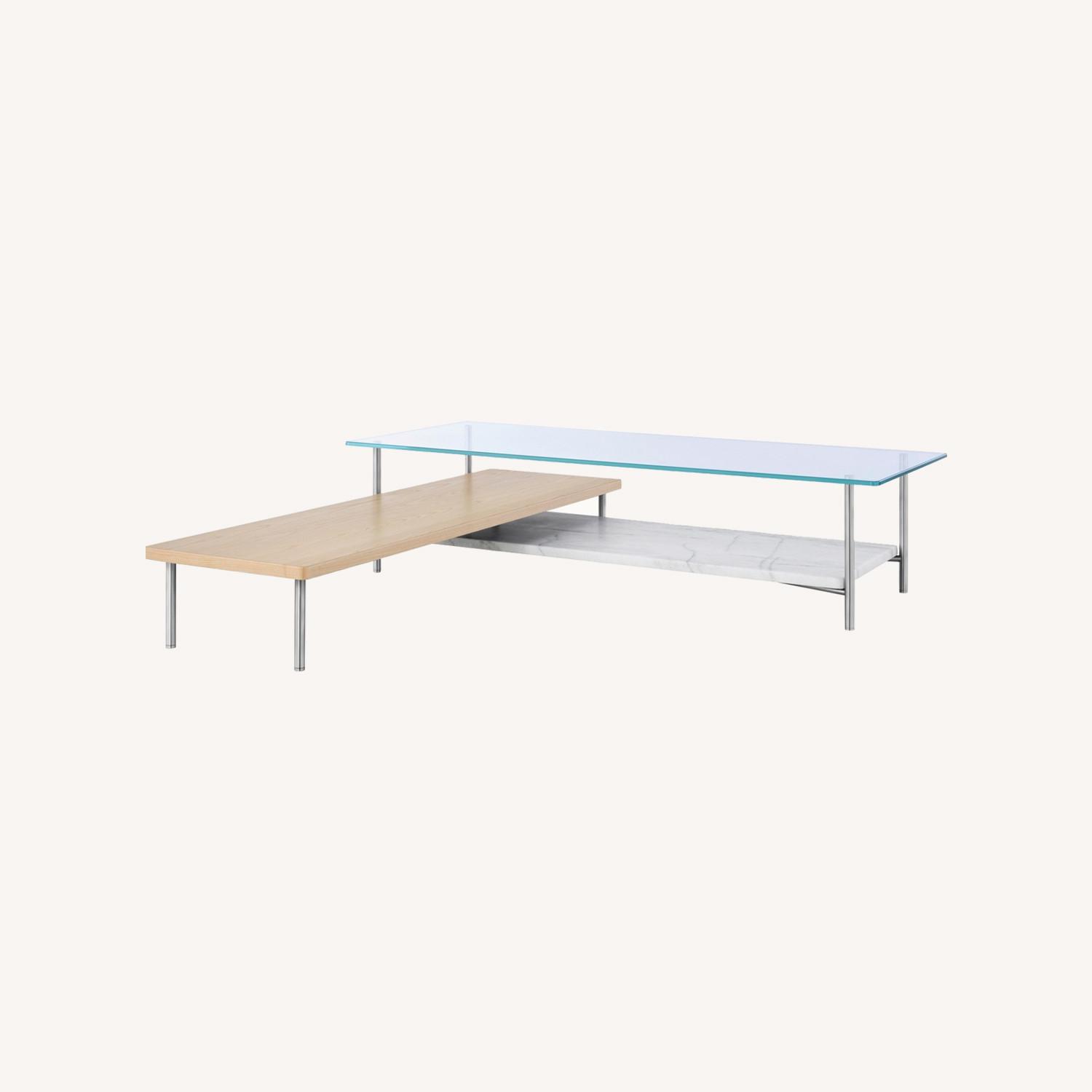 Design Within Reach Two Tier Coffee Table (Marble Base) - image-0