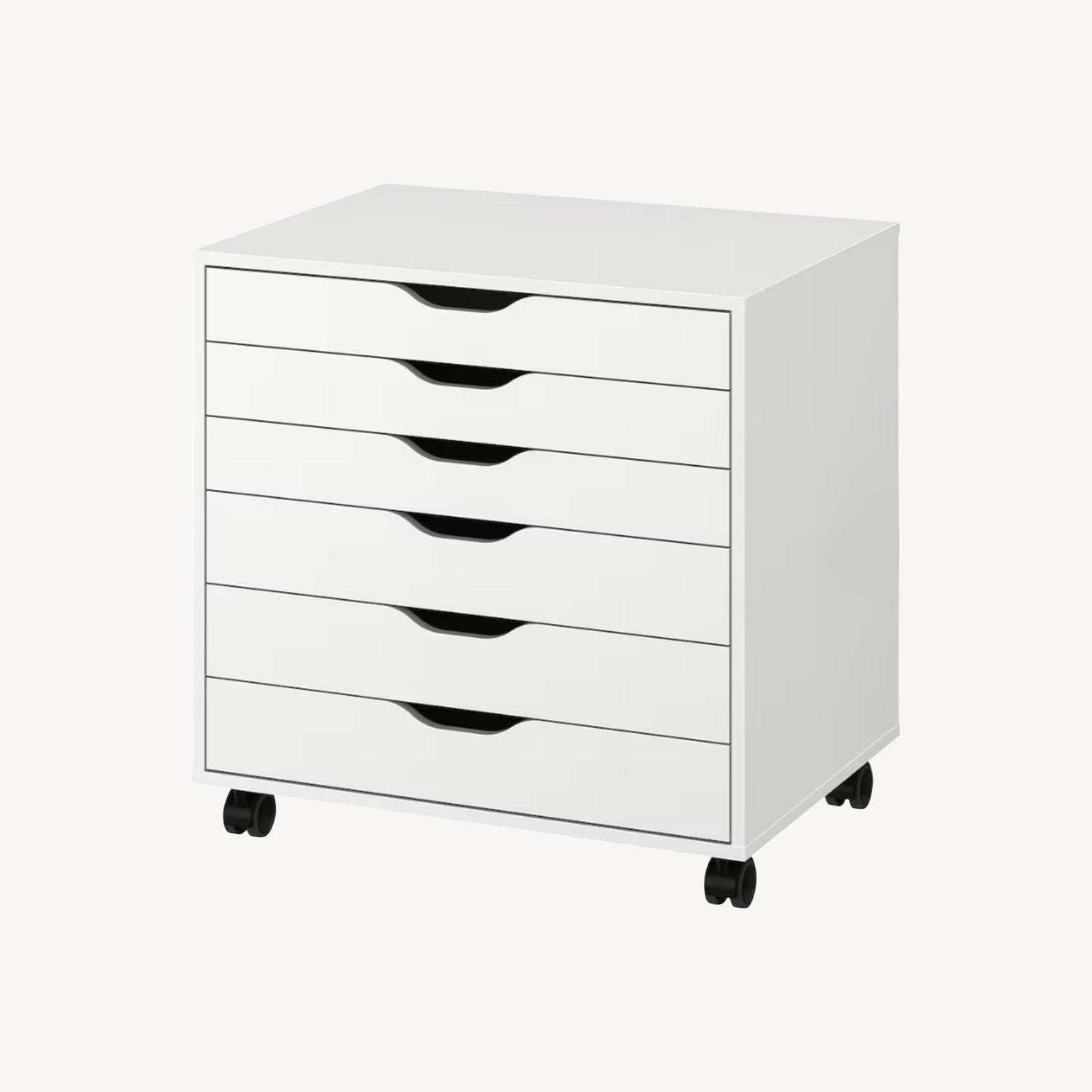 IKEA Drawer Unit with 6 Drawers on Casters - image-0