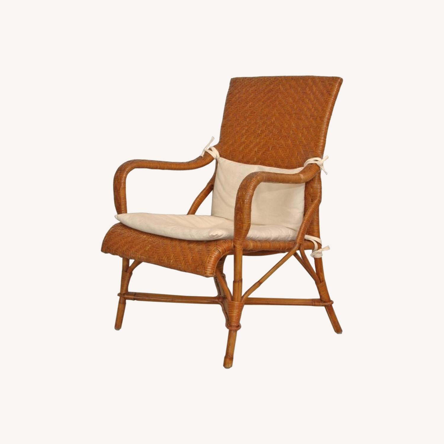 Set of 4 Vintage Maitland Smith Style Armchairs - image-13