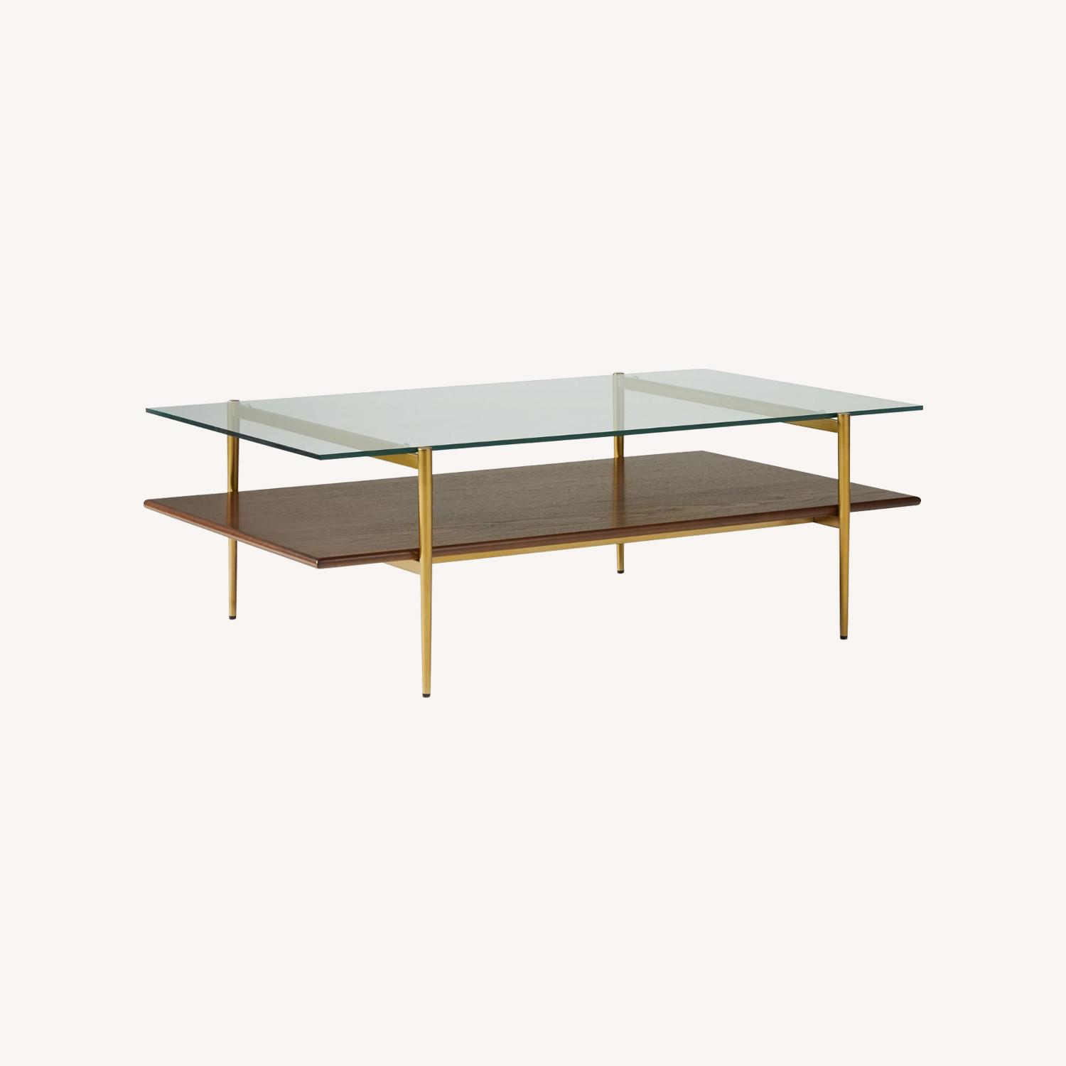 WEST ELM Art Display Coffee Table テーブル Mid-Century Art Display Coffee Table | Modern Living Room