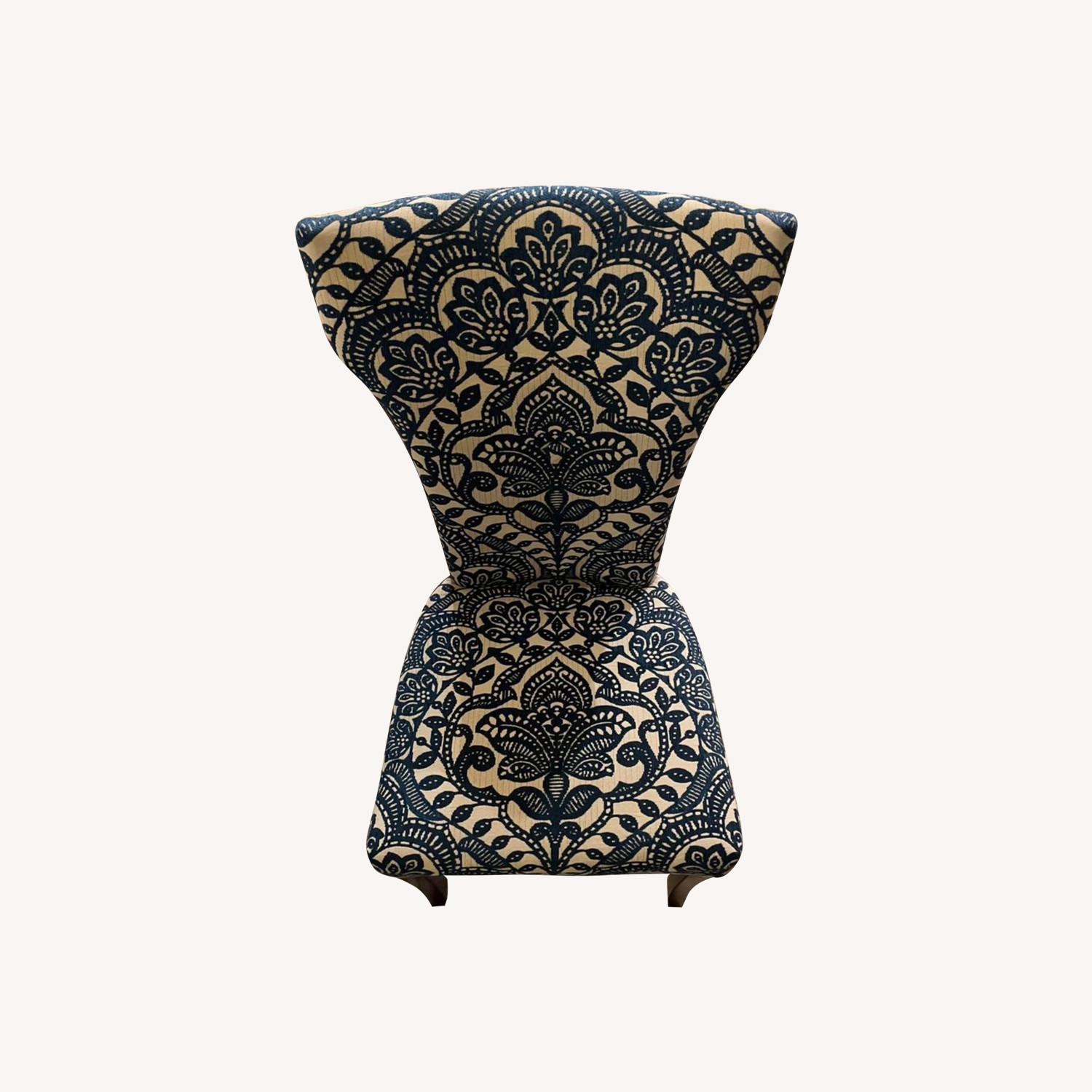 Blue Damask Accent/Dining Chair - image-0