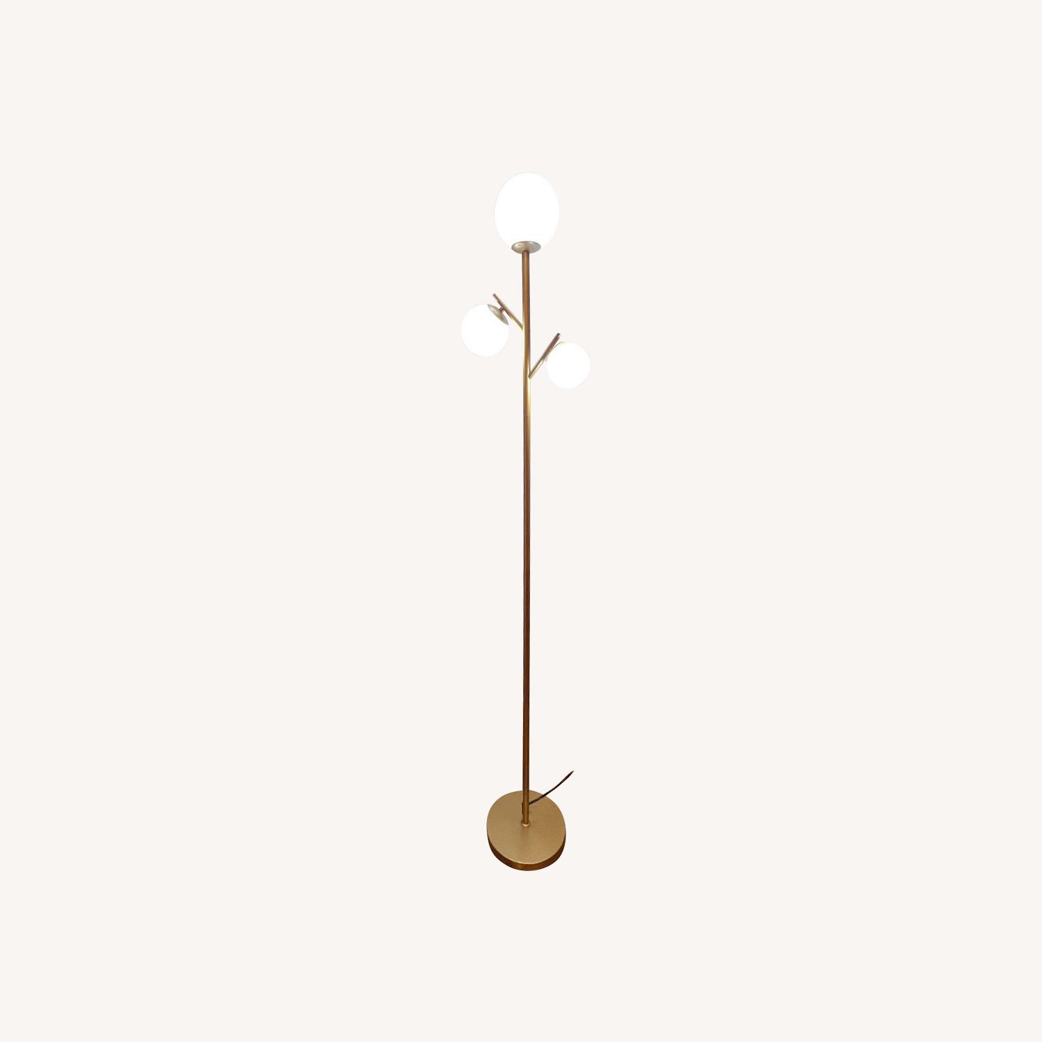 Feizy 3 Globe Gold Mid Century Floor Lamp - AptDeco