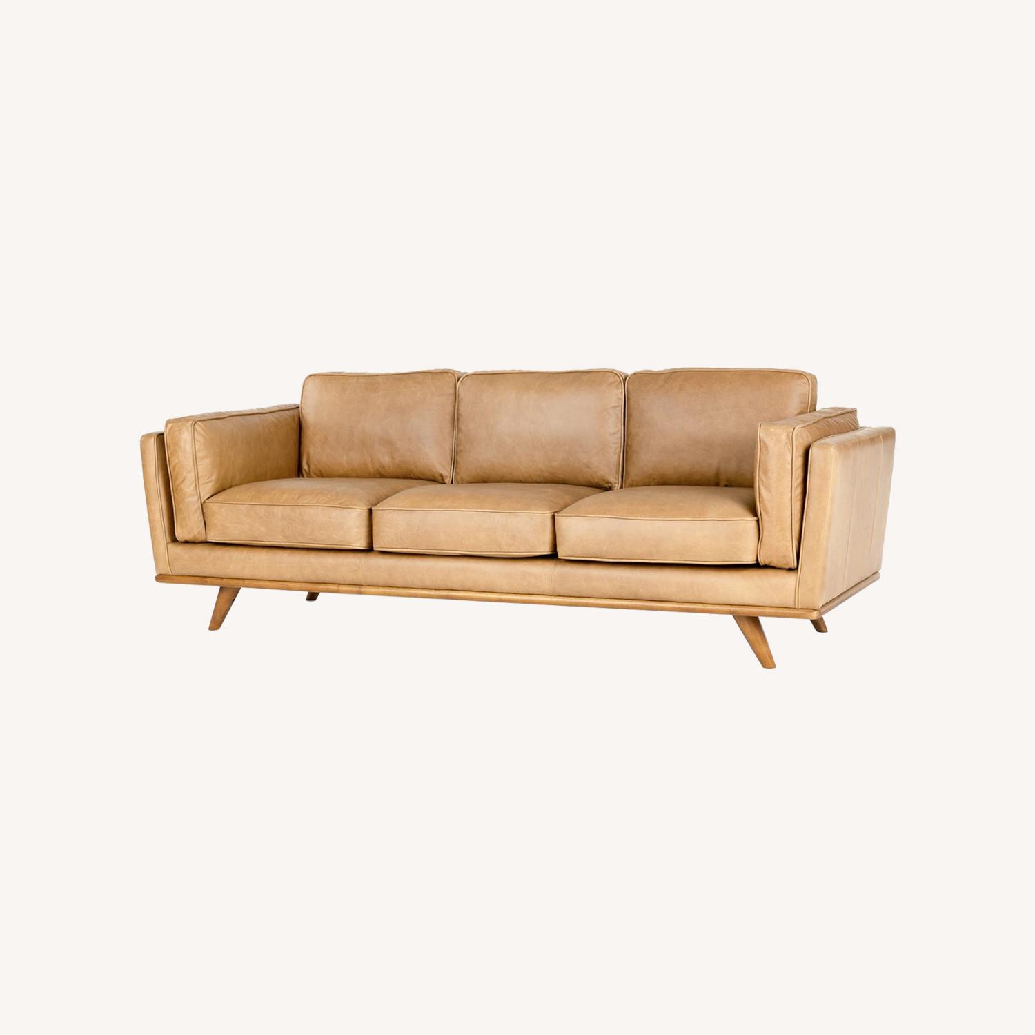 Article Timber Charme Tan Sofa - image-0