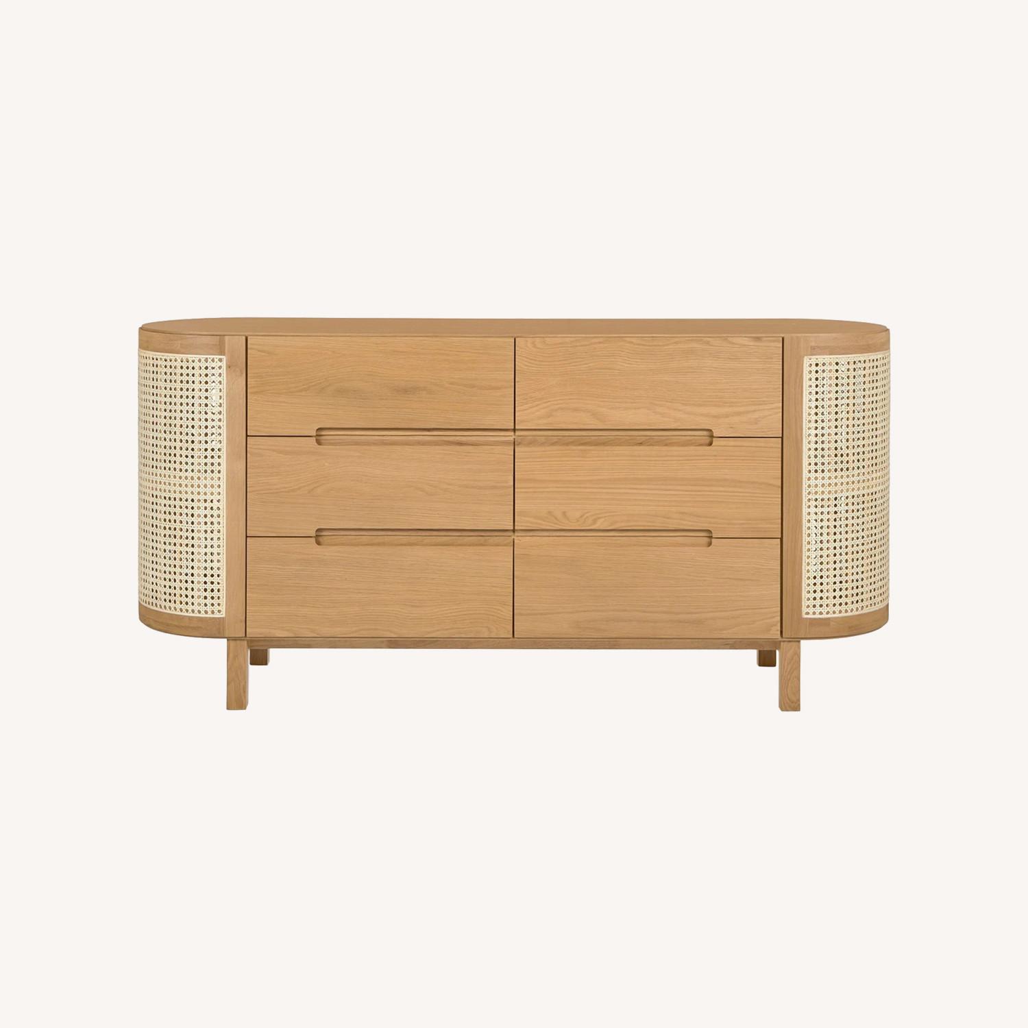 Article Candra Oak 6-Drawer Double Dresser - image-0